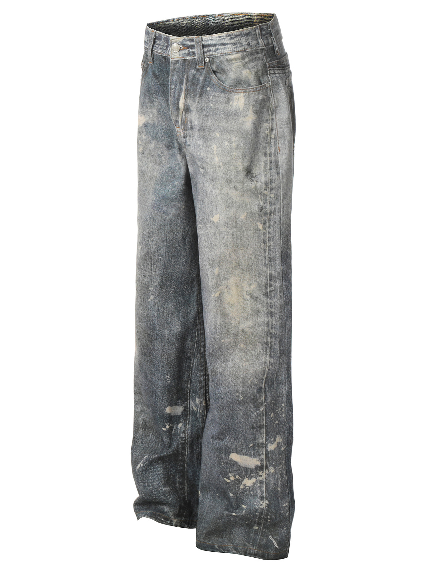 Men's Vintage Wide Leg Denim Jeans