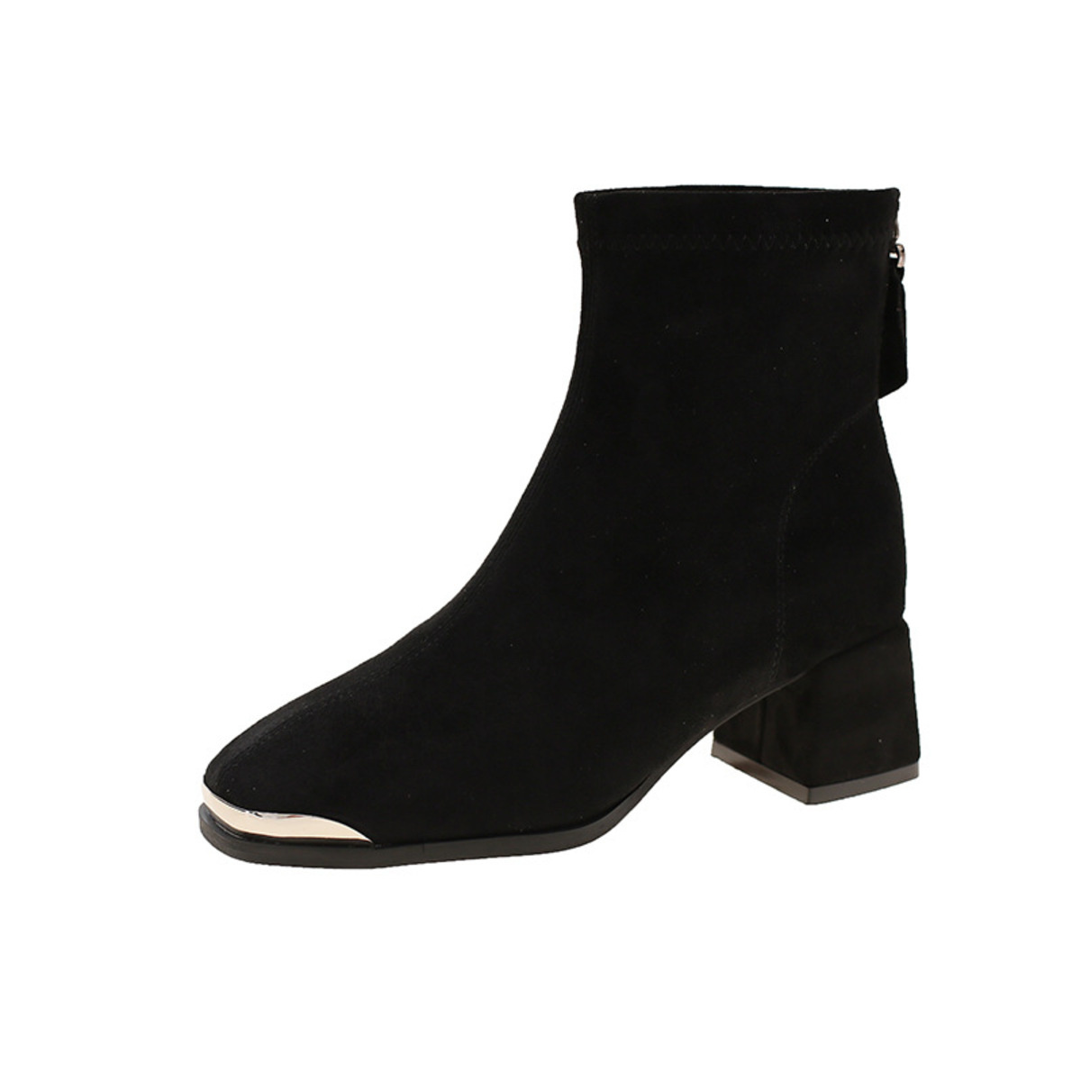 Square Toe Block Heels Boots