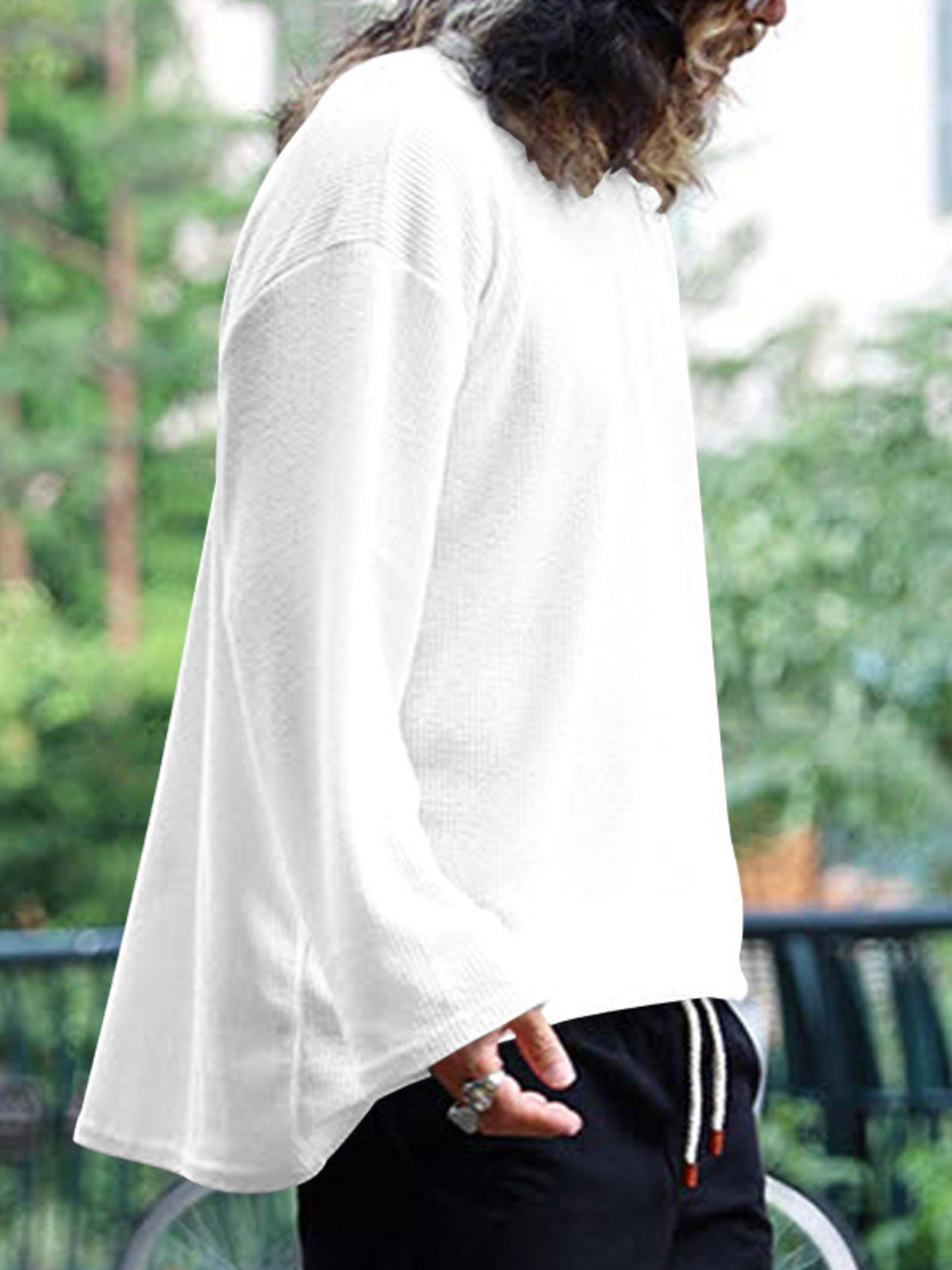 Men's Full Size Round Neck Long Sleeve Sweatshirt Plus Size