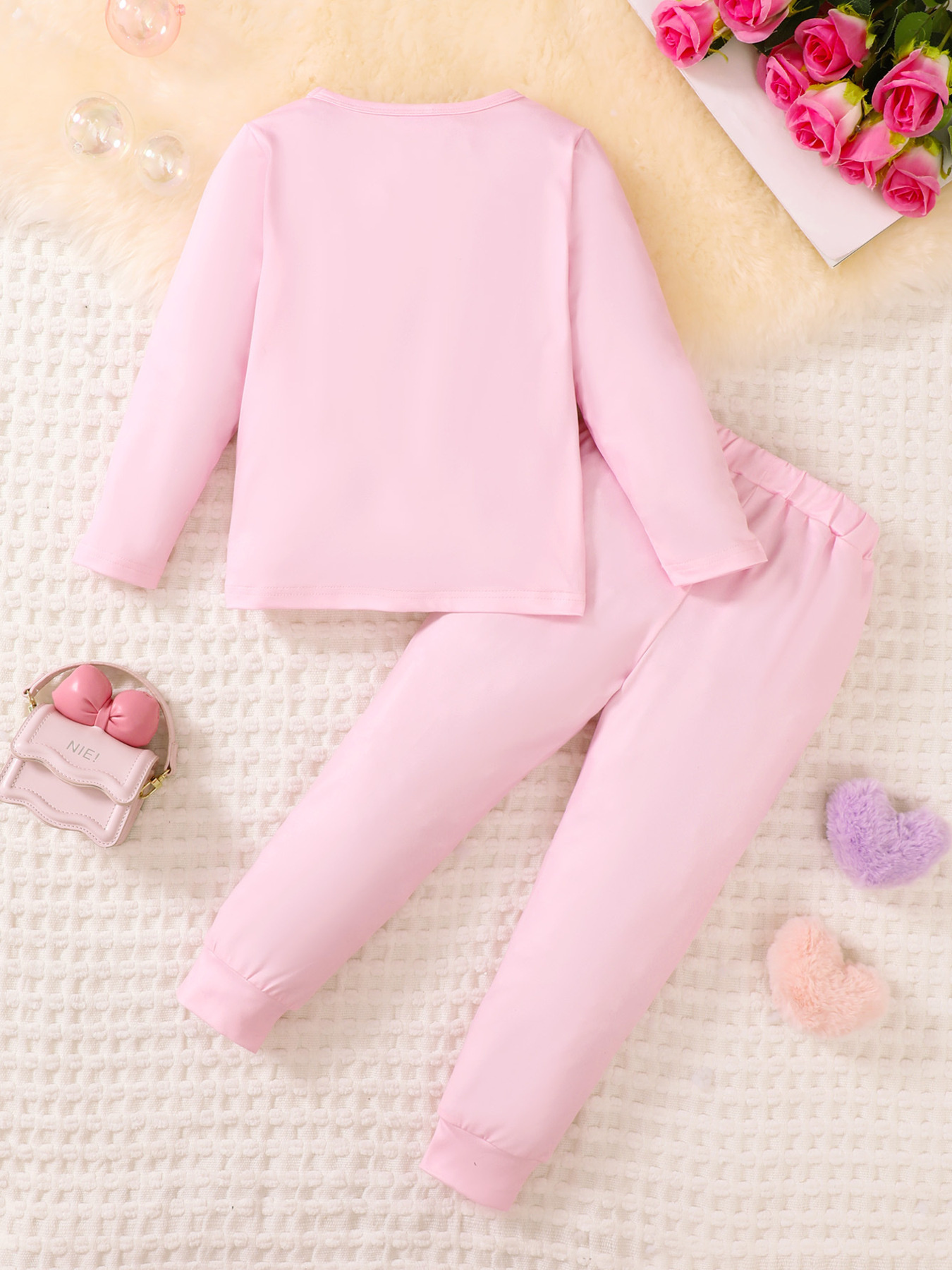 Children's Graphic Long Sleeve Top and Pants Set