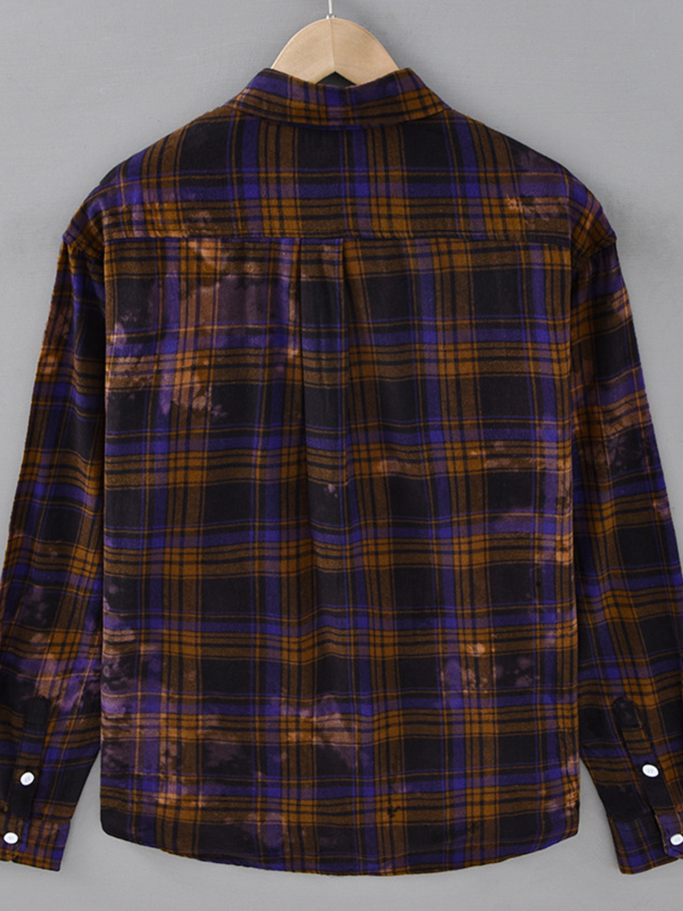 Men's Plus Size Plaid Casual Long Sleeve Shirt