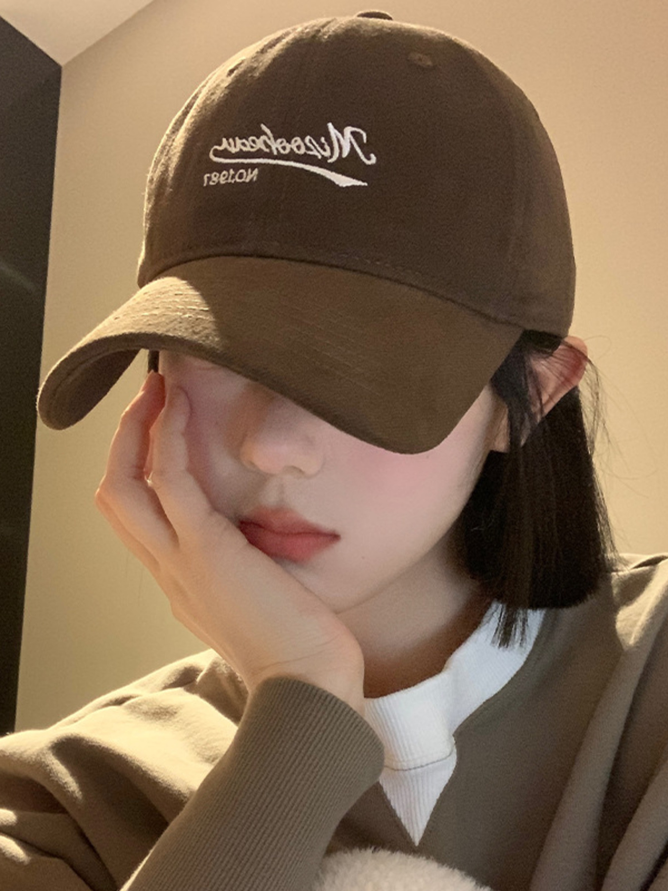 Embroidered Letter Baseball Cap 4