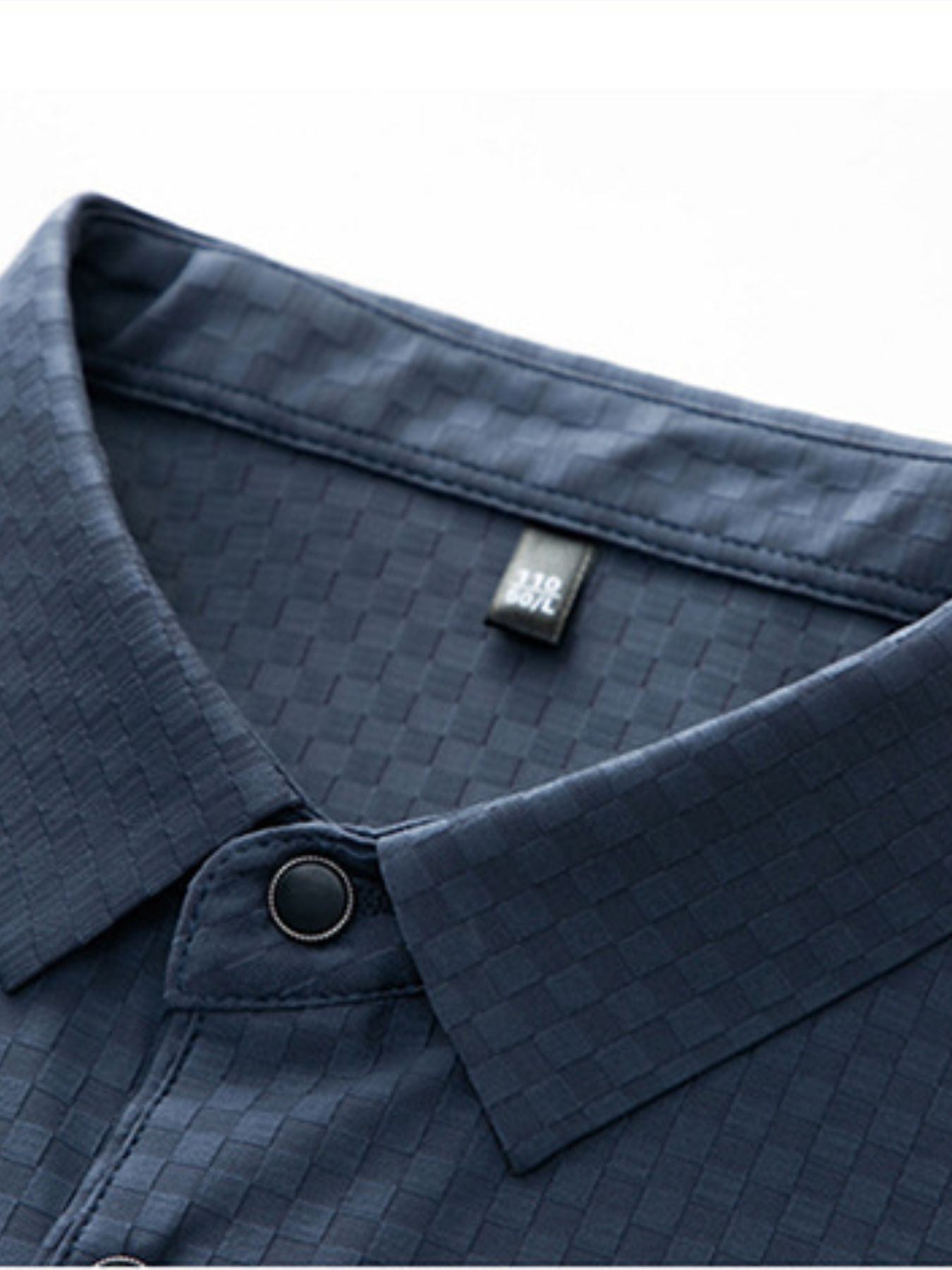 Men's Plus Size Diamond Pattern Short Sleeve Polo Shirt