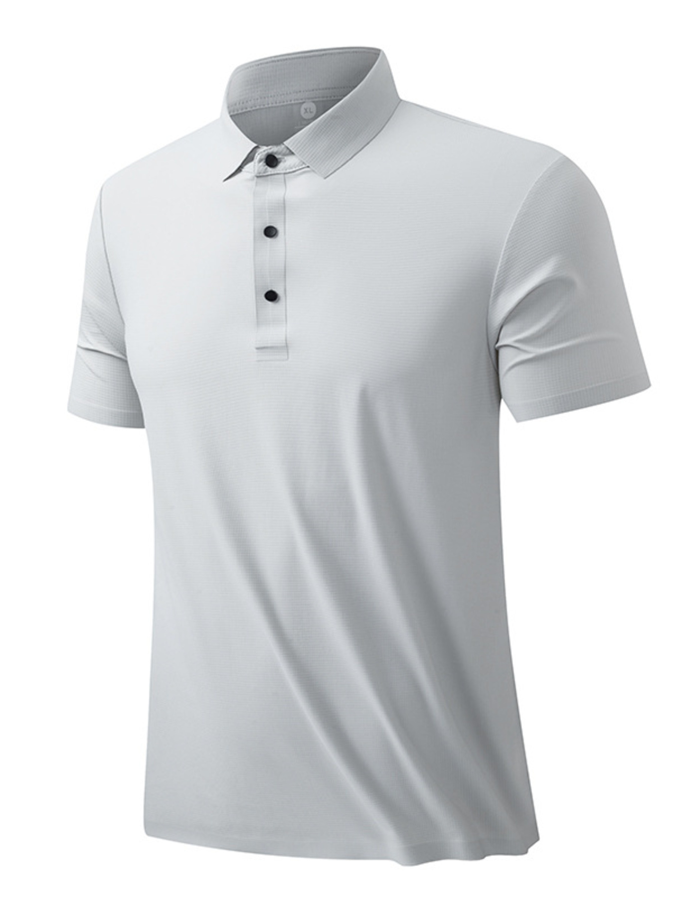 Men's Plus Size Button Detail Short Sleeve Polo
