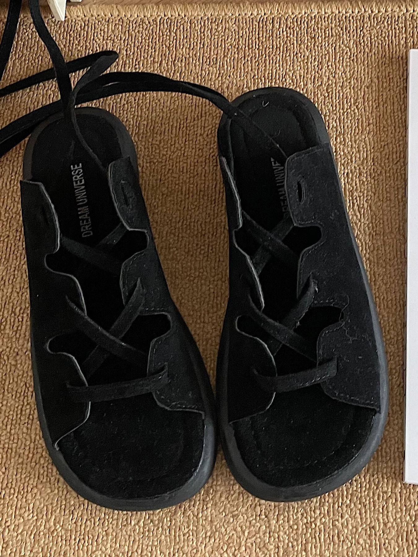 Open Toe Lace Up Sandals