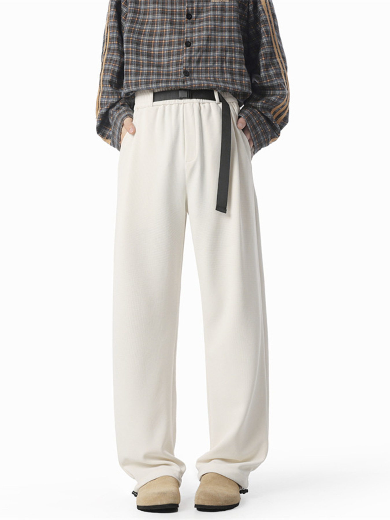 Men's Plus Size Wide Leg Pants