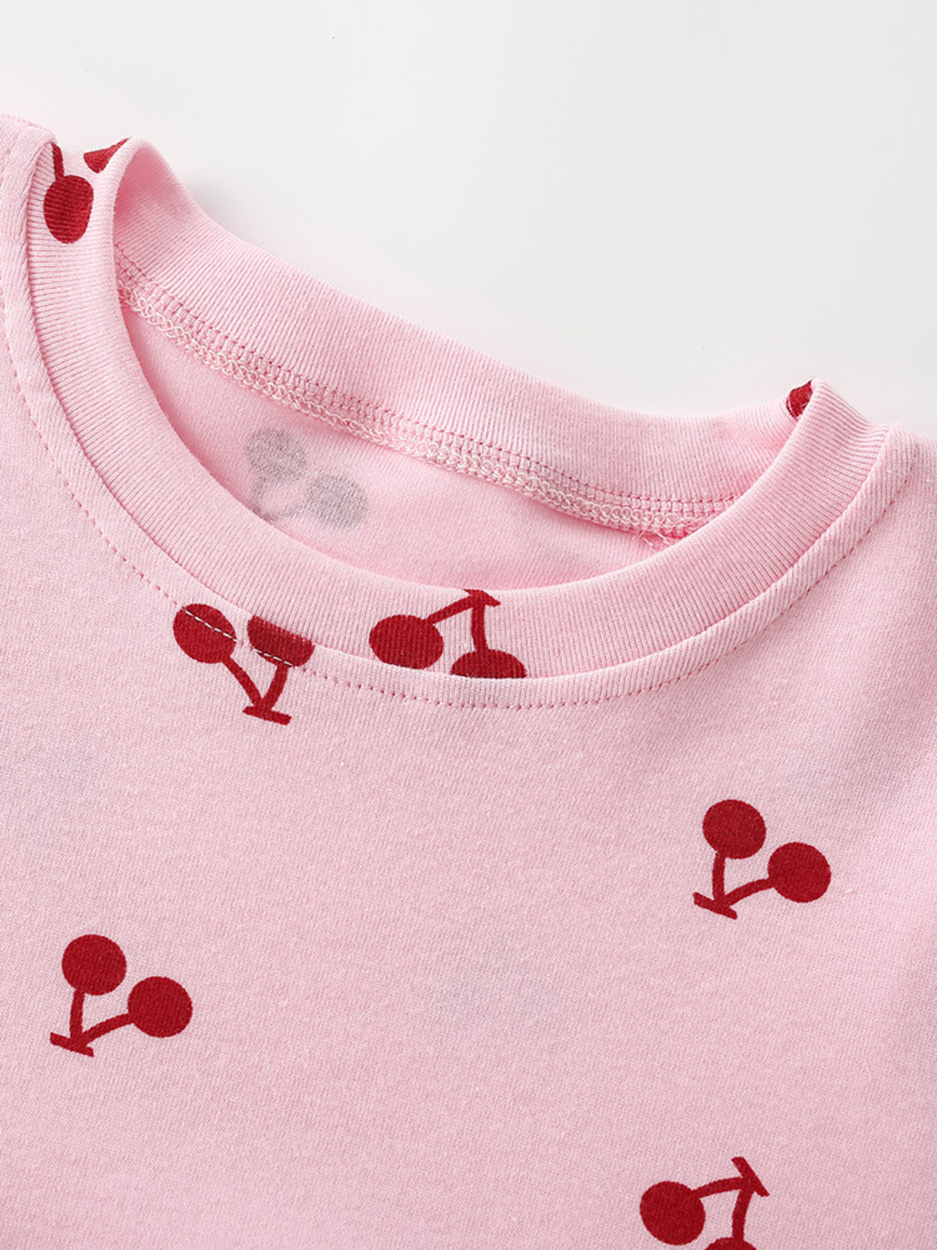 Children's Cherry Print Short Sleeve Dress 3