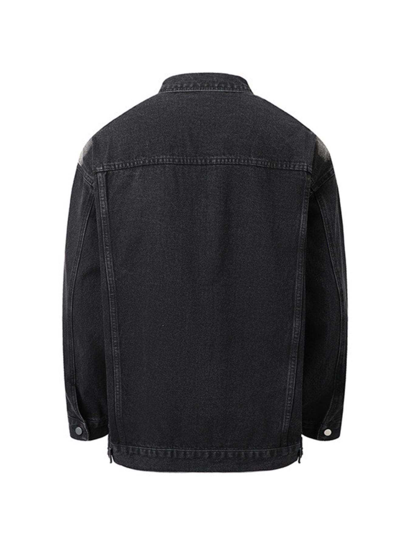 Men's Button Up Long Sleeve Denim Jacket