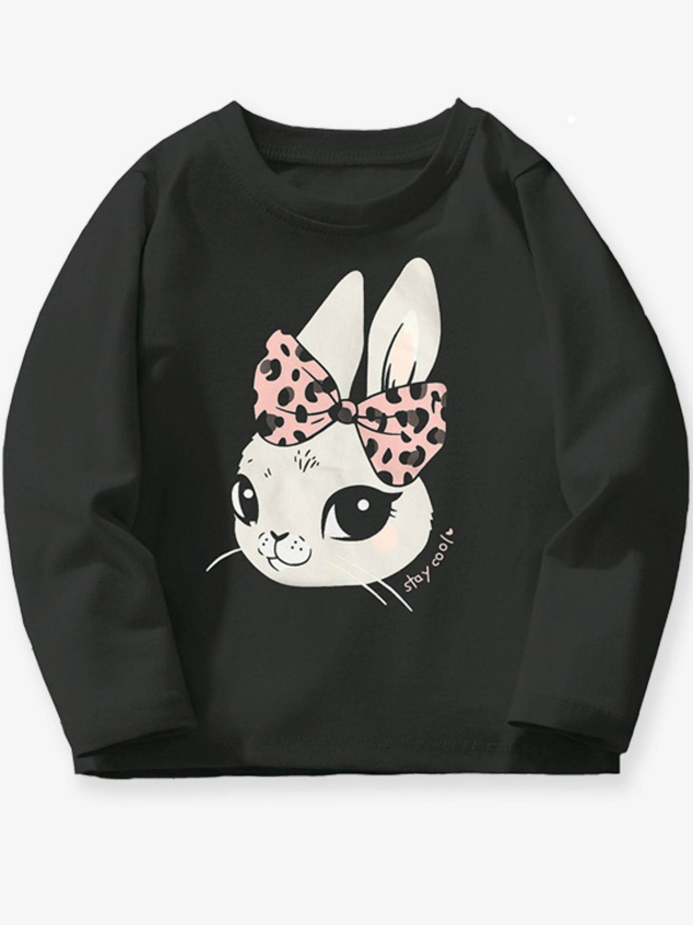 Children's Long Sleeve Rabbit Graphic T-Shirt
