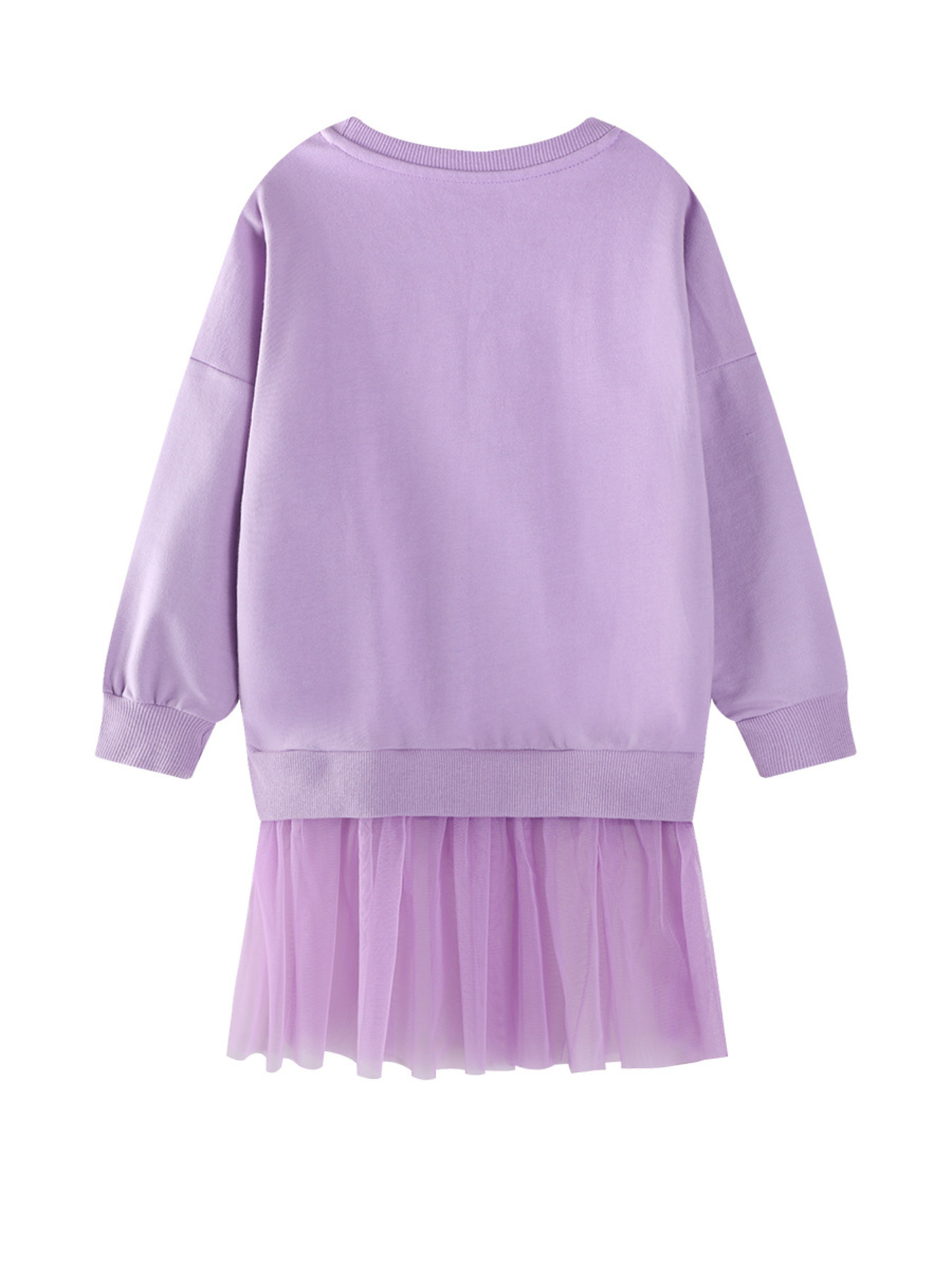 Children's Fairy Embroidered Tulle Sweatshirt Dress