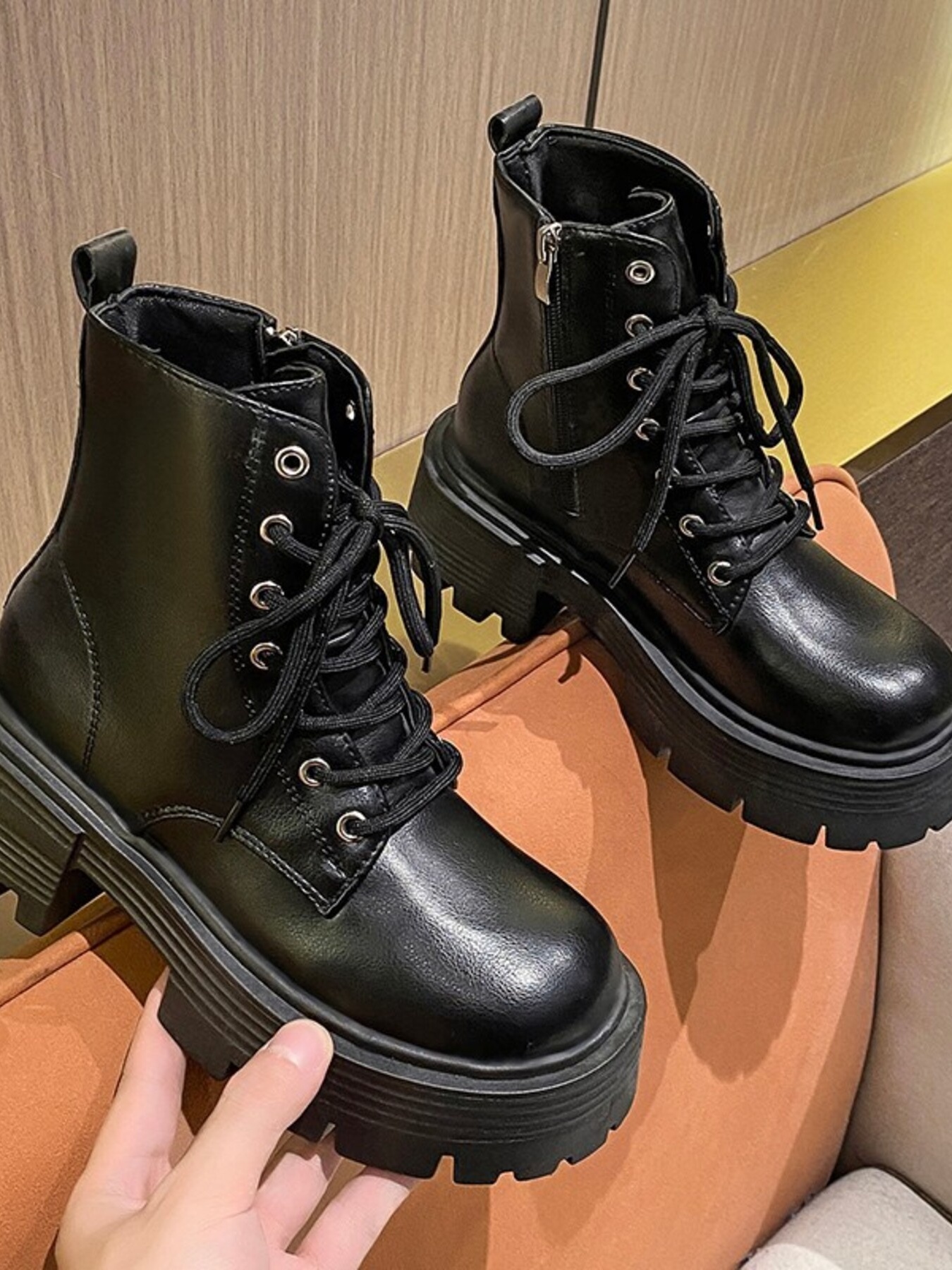 Platform Lace Up Boots