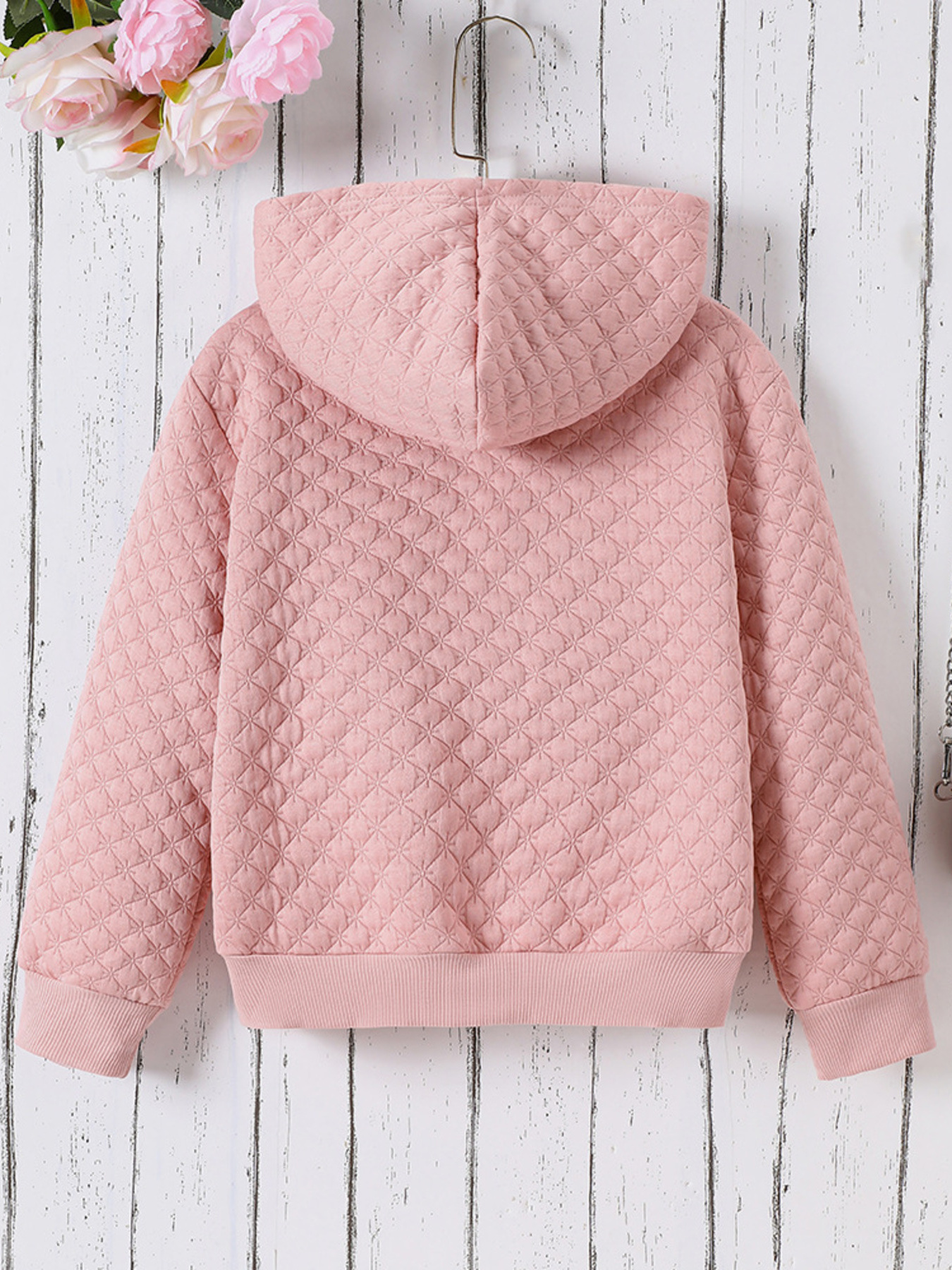 Children's Quilted Zip-Up Hooded Jacket