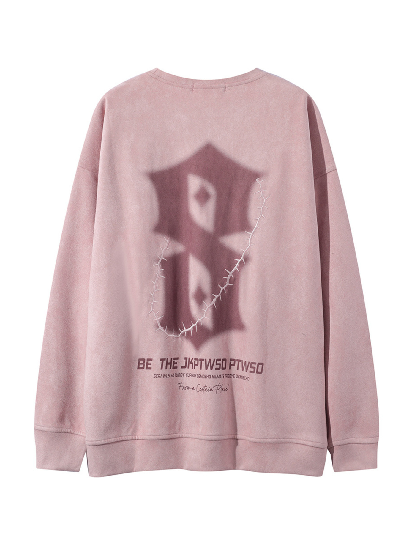 Men's Oversized Letter Long Sleeve Sweatshirt