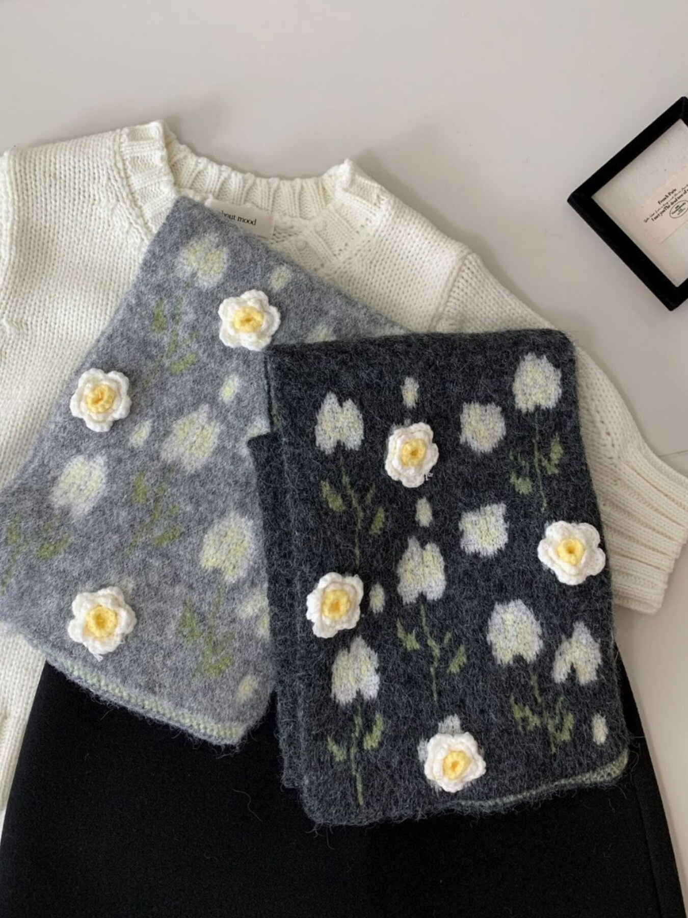 Floral Soft Winter Scarf