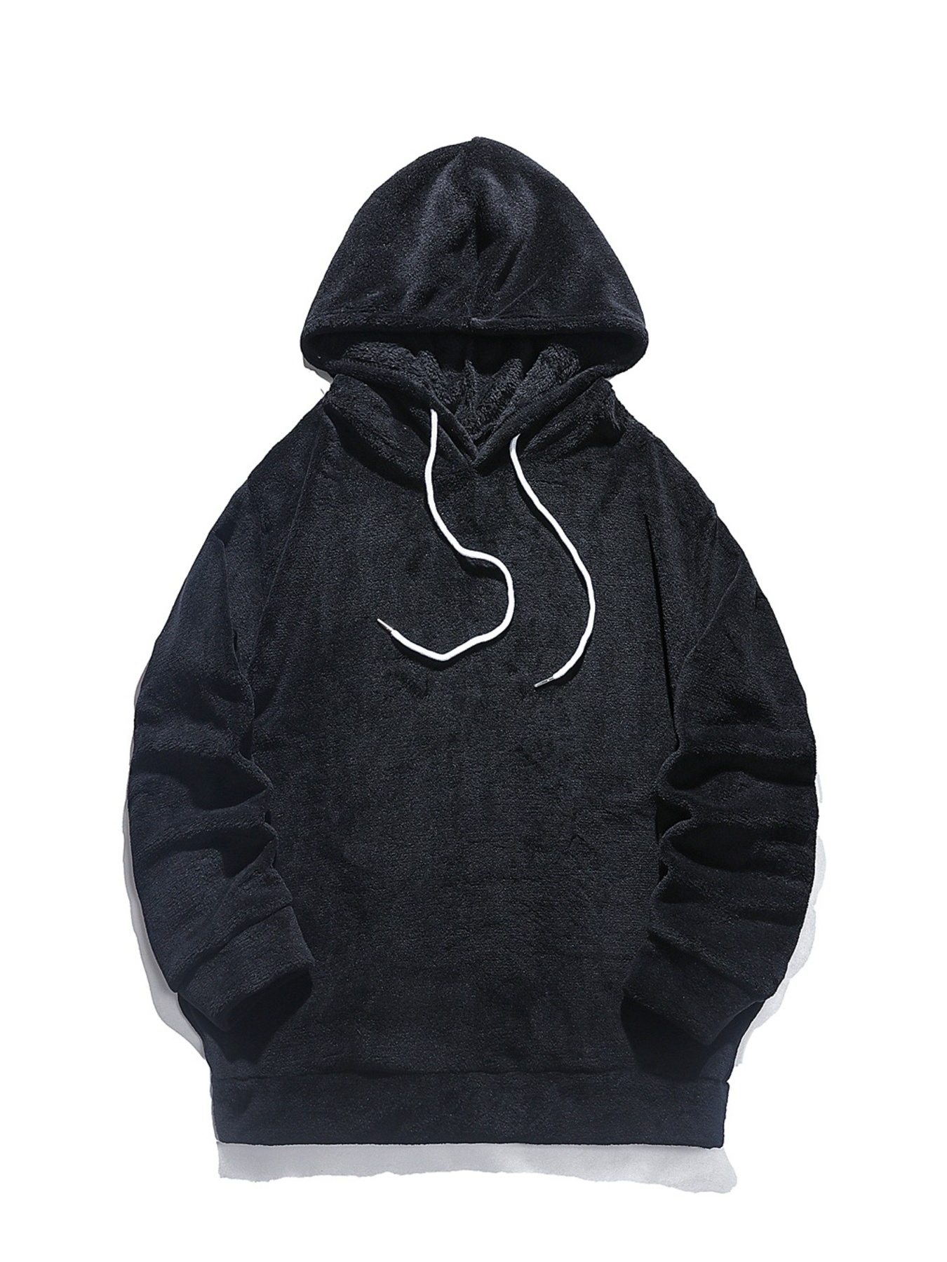 Men's Drawstring Long Sleeve Fleece Hoodie