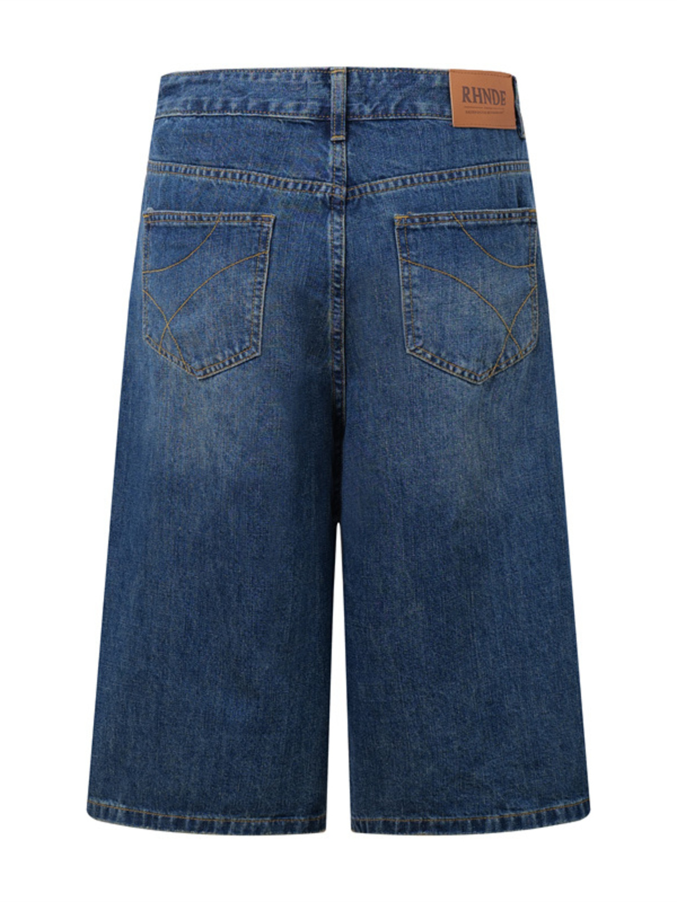 Men's Wide Leg Denim Shorts