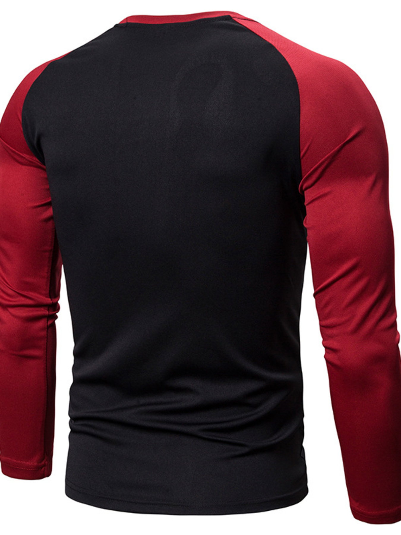 Men's Plus Size Round Neck Raglan Sleeve T-Shirt