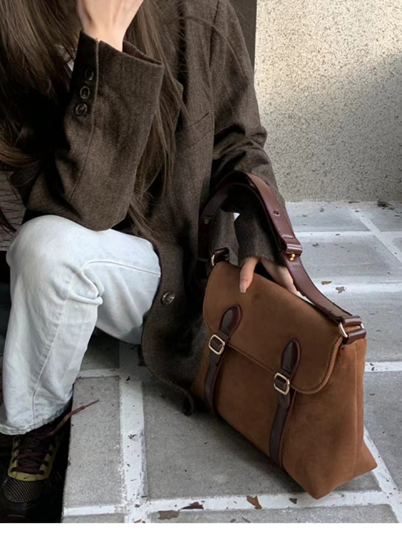 Double Buckle Crossbody Bag