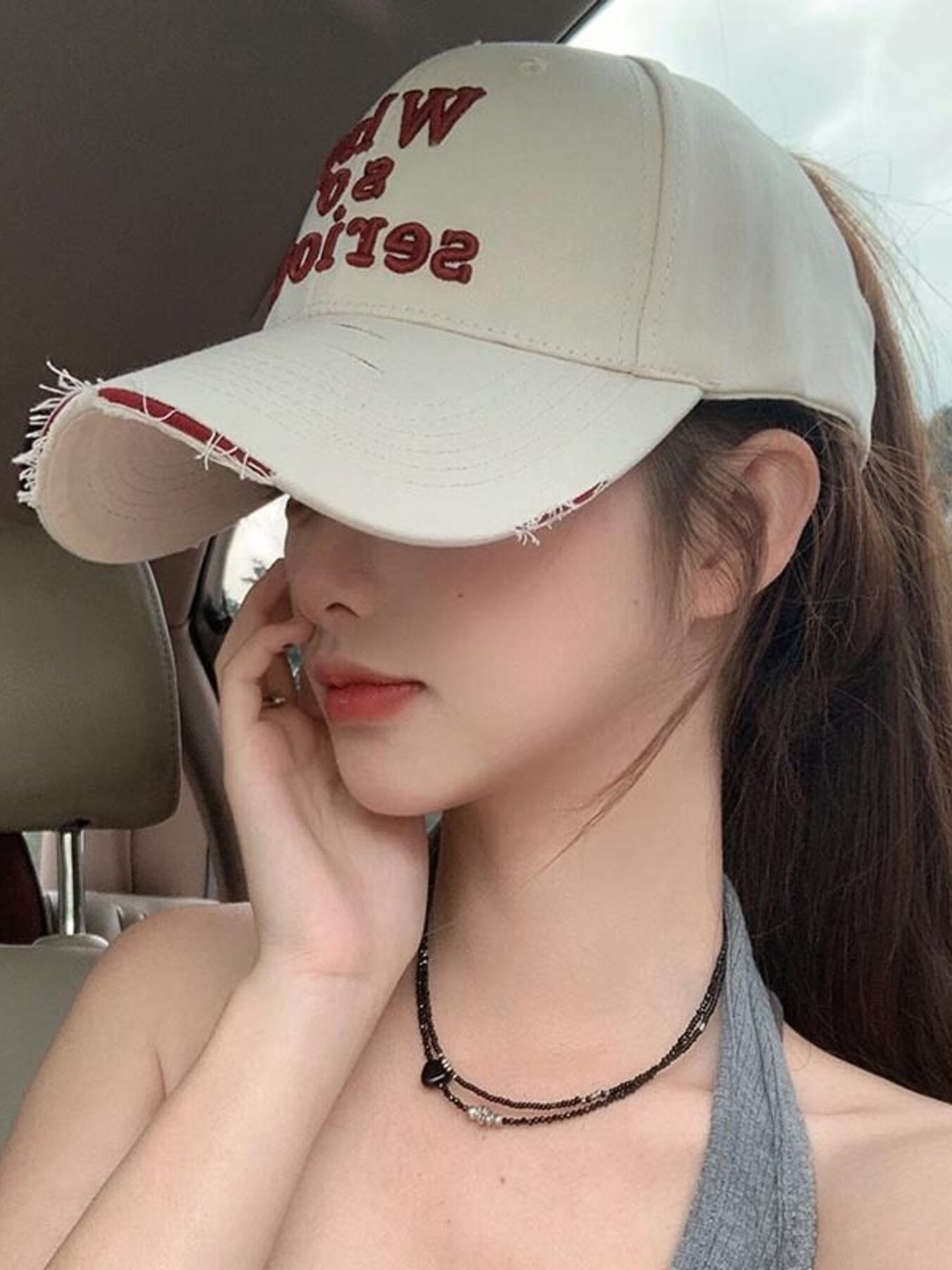 Embroidered Slogan Baseball Cap 2