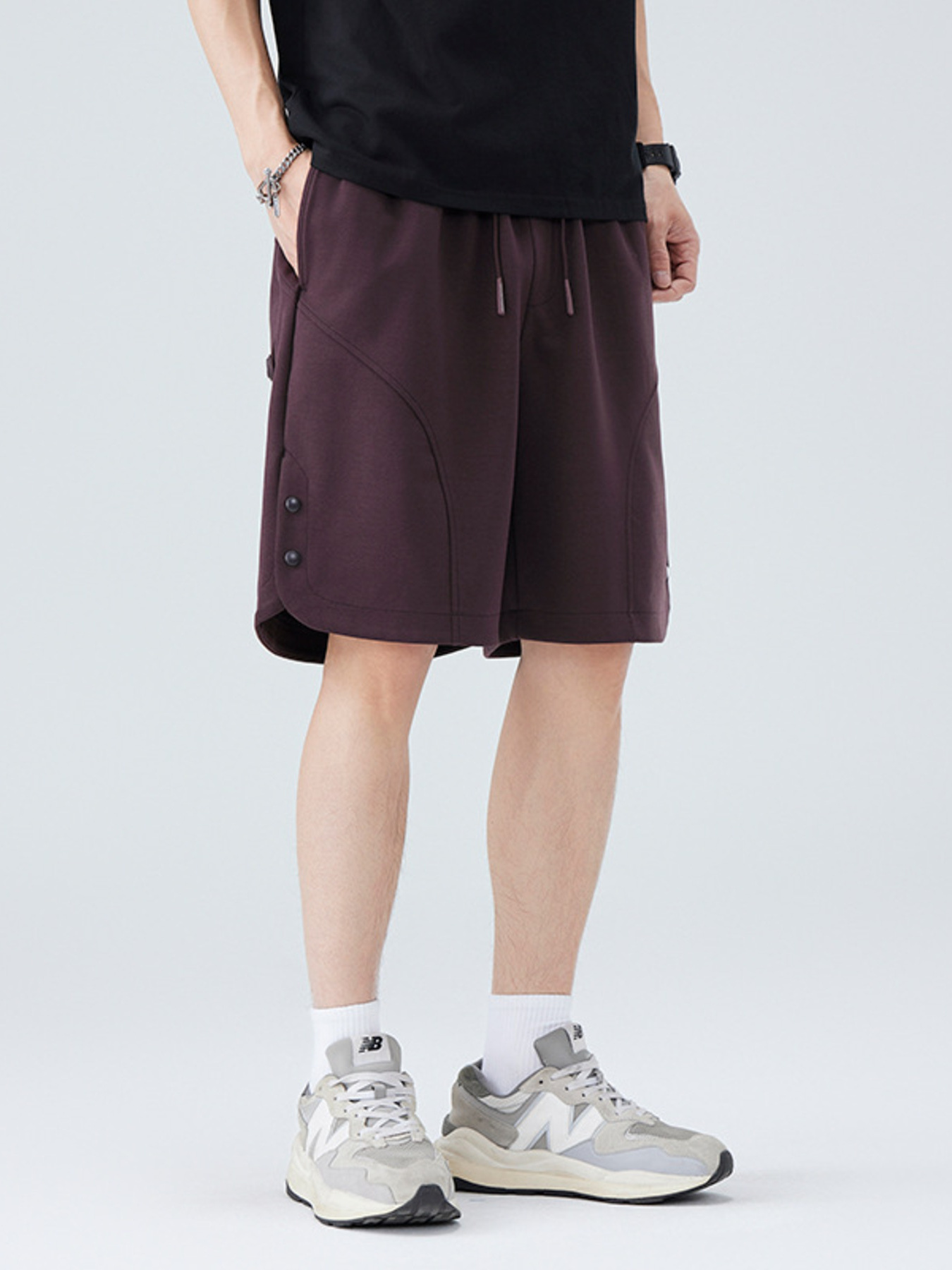 Men's Plus Size Drawstring Loose Fit Shorts