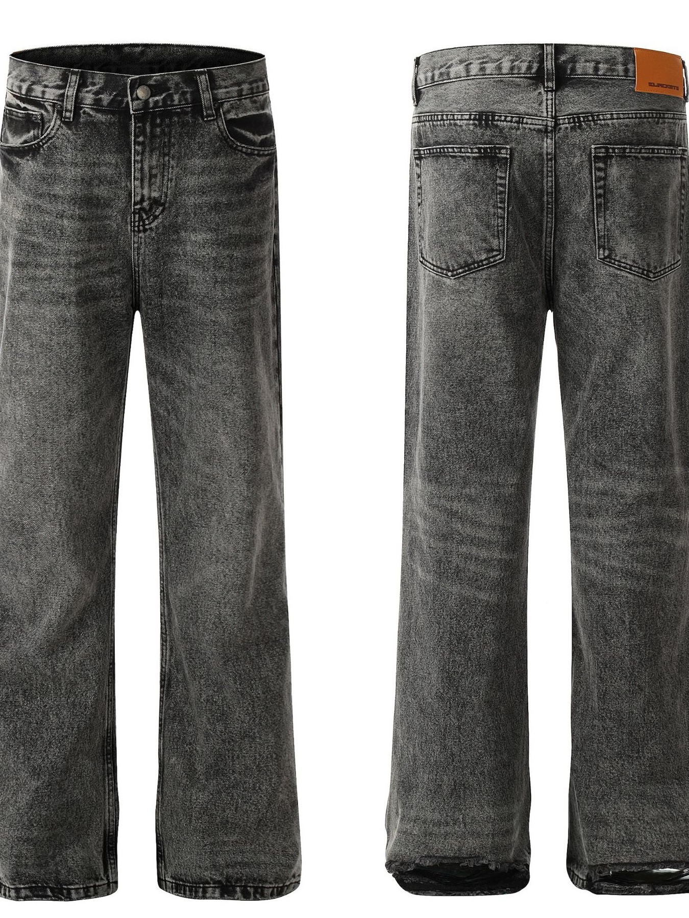 Men's Vintage Washed Wide Leg Jeans