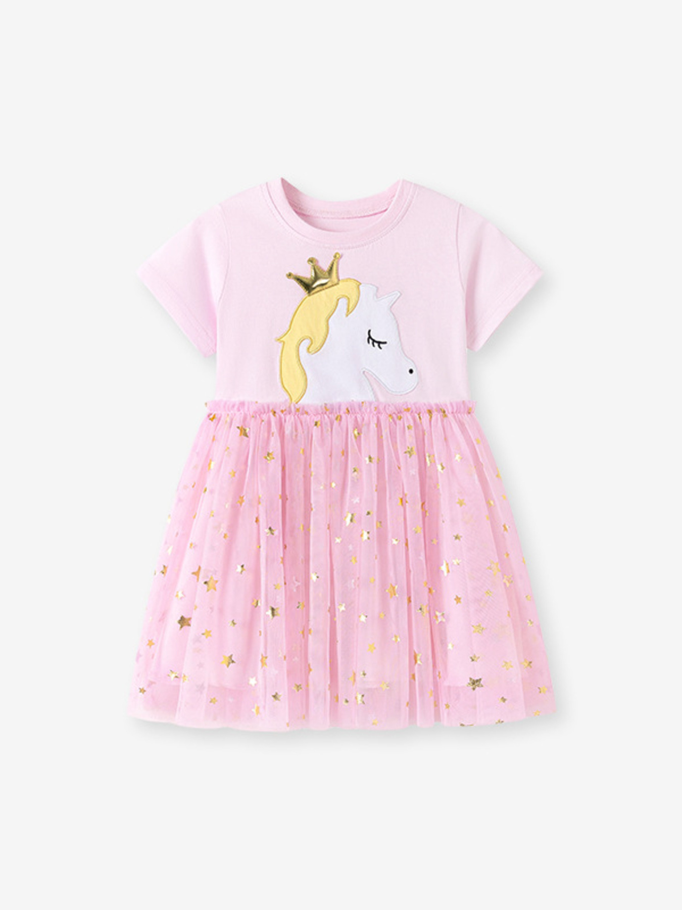 Children's Unicorn Princess Star Tulle Dress
