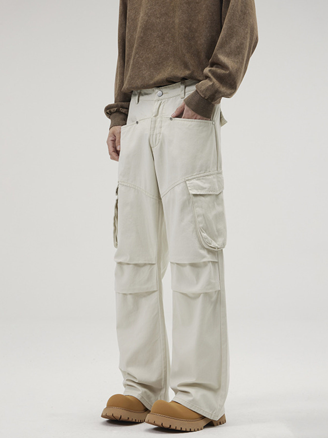 Men's Full Size Loose Fit Cargo Pants Plus Size