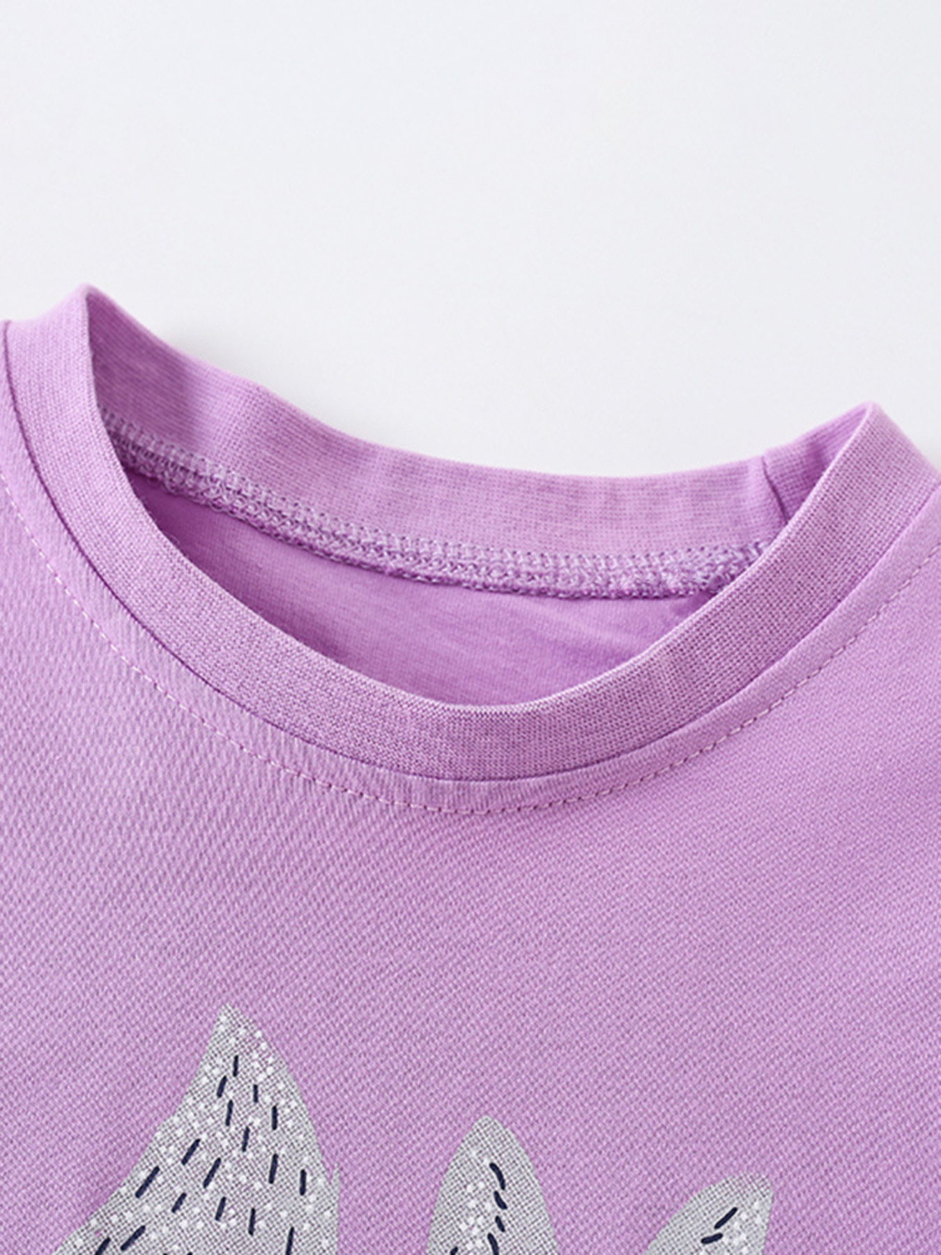 Children's Fox Graphic Ruffle Hem T-Shirt