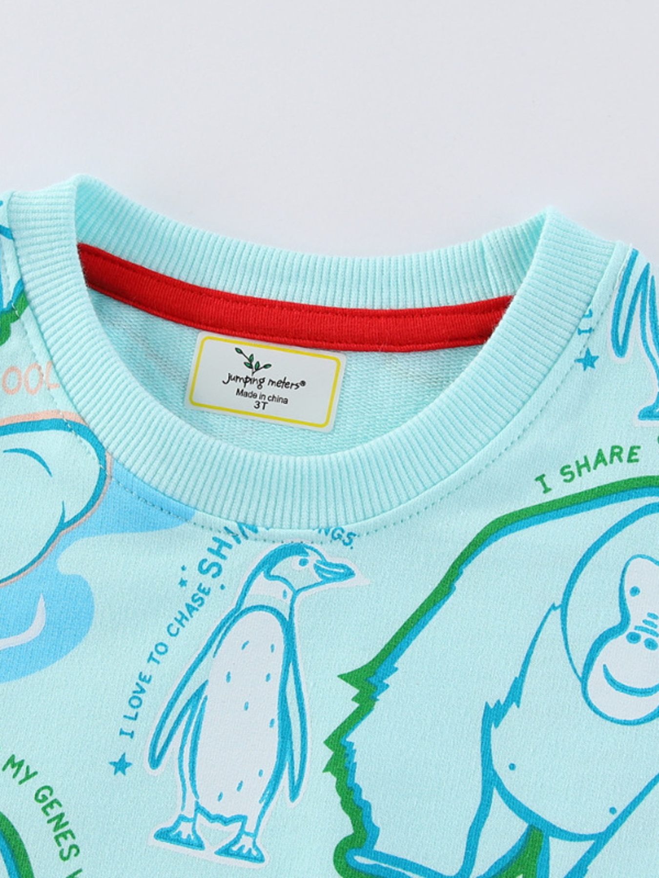 Children's Animal Print Crew Neck Sweatshirt