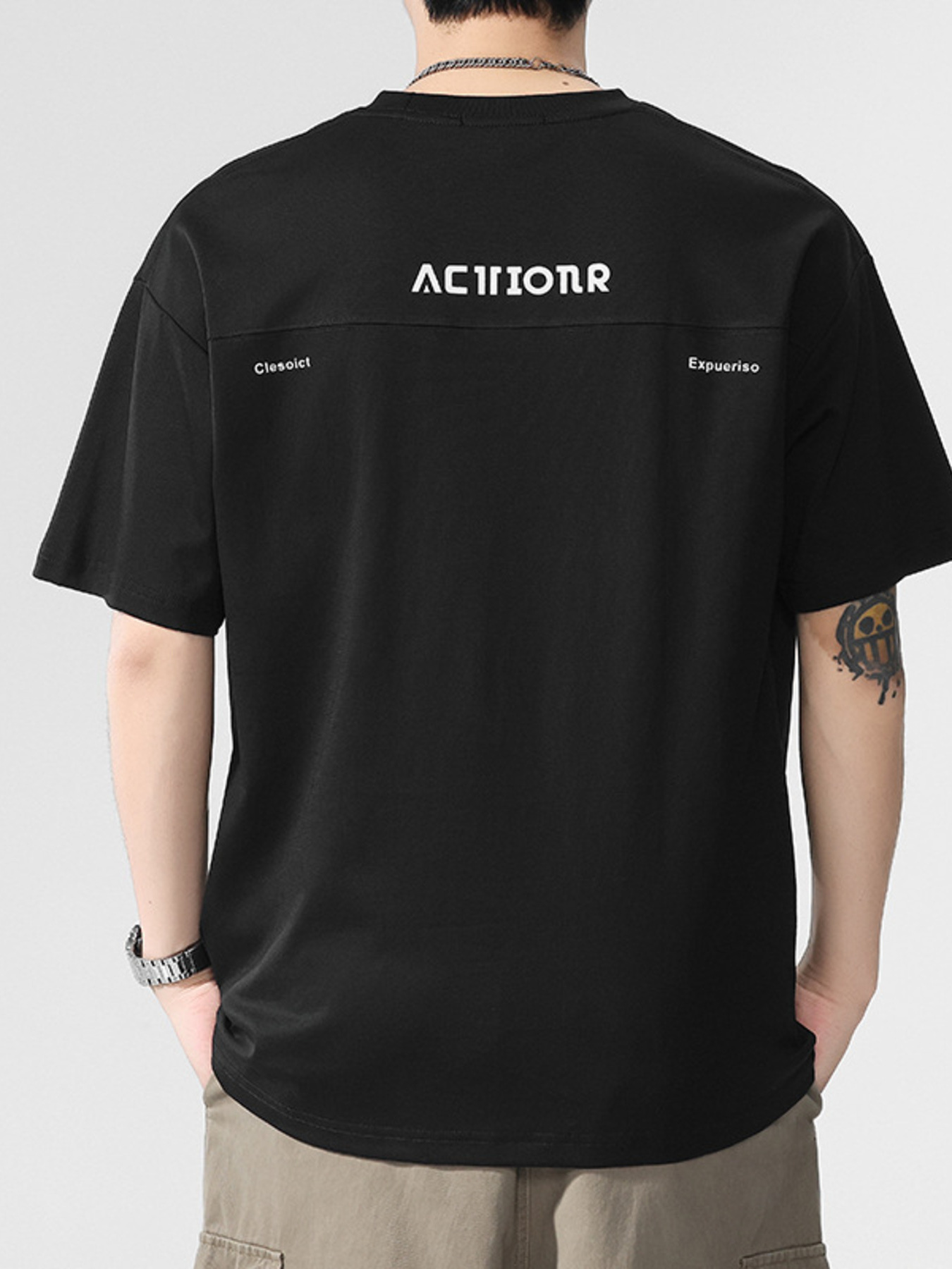 Men's Plus Size Round Neck Short Sleeve T-Shirt