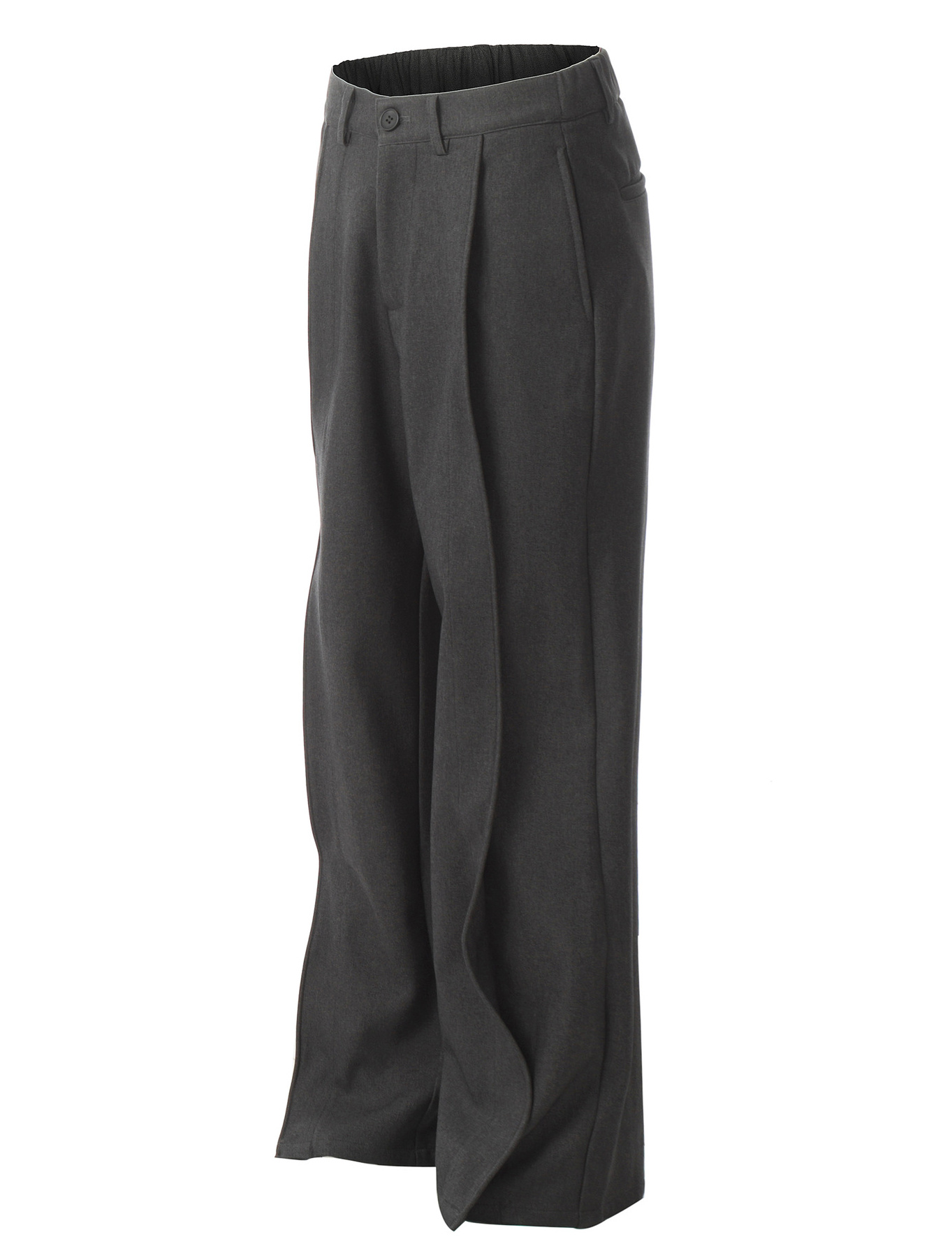 Men's Wide Leg Pants with Pleated Front