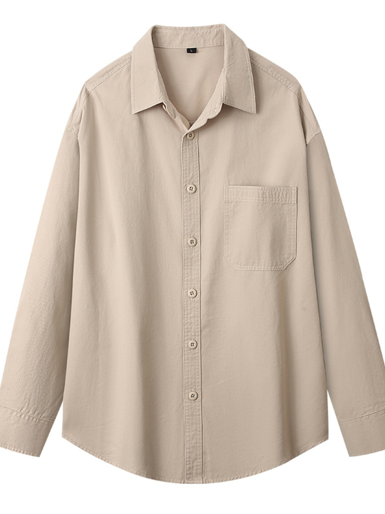 Men's Plus Size Button Up Long Sleeve Shirt