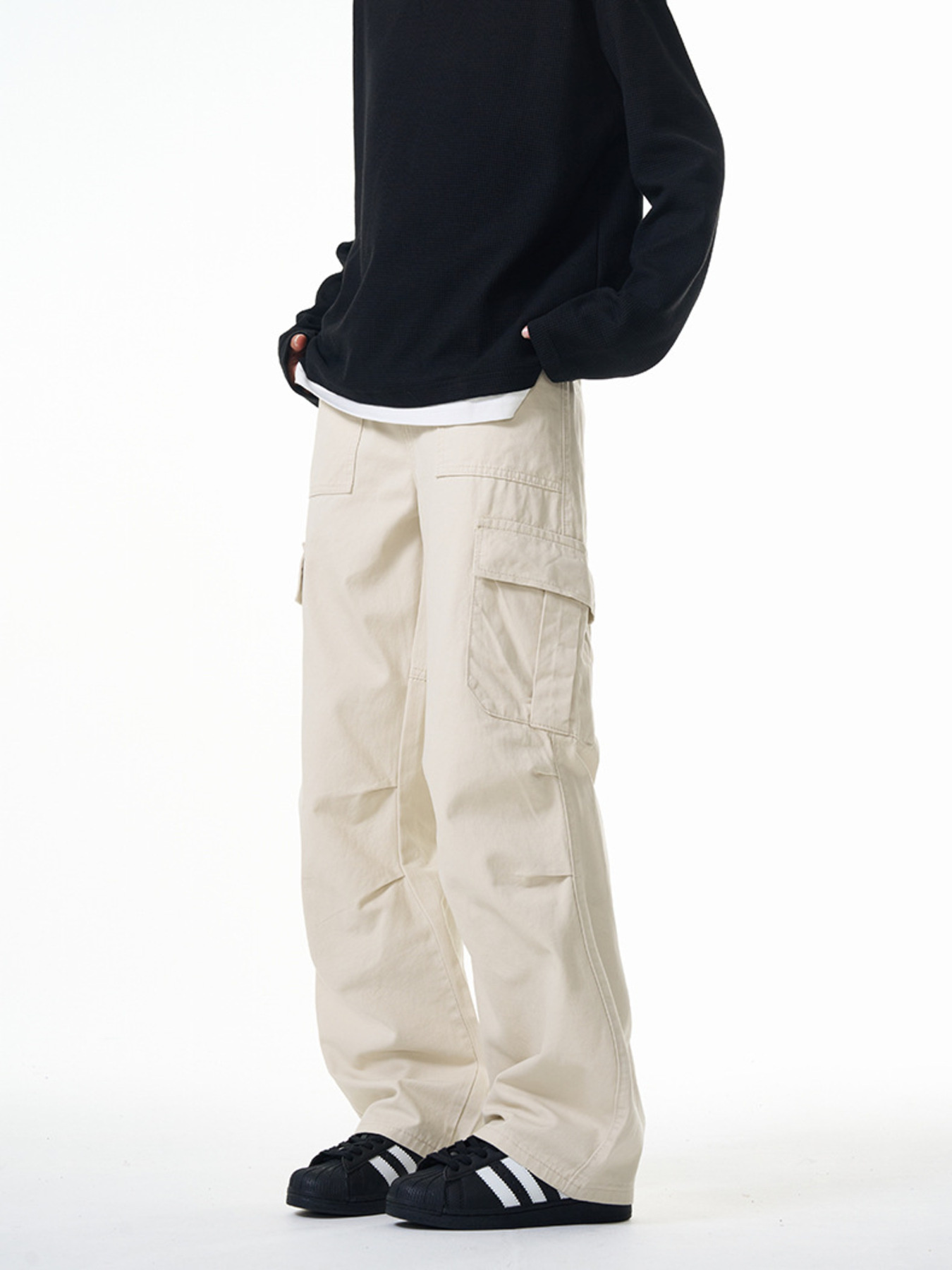 Men's Full Size Loose Fit Cargo Pants Plus Size