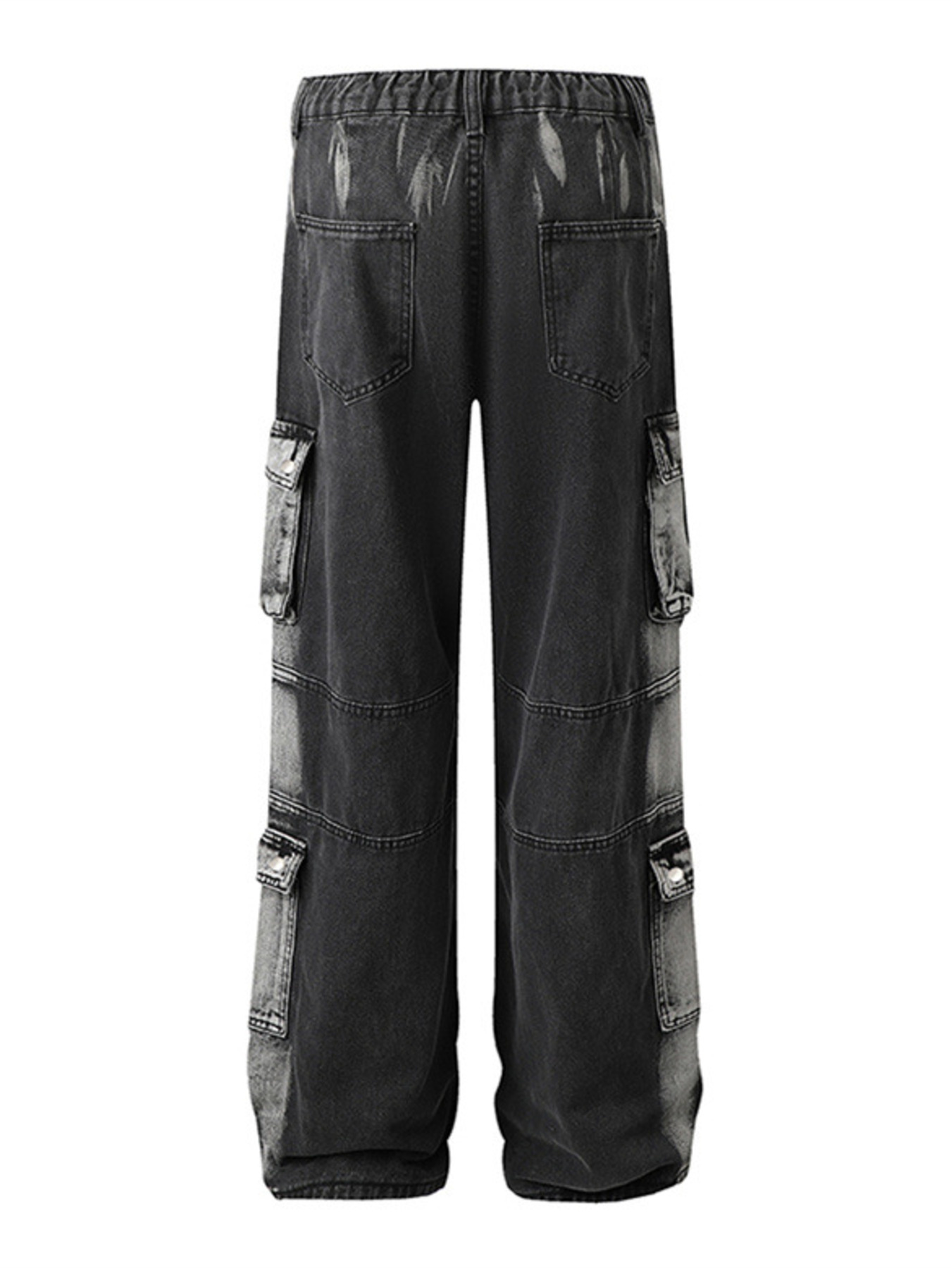 Men's Wide Leg Cargo Jeans
