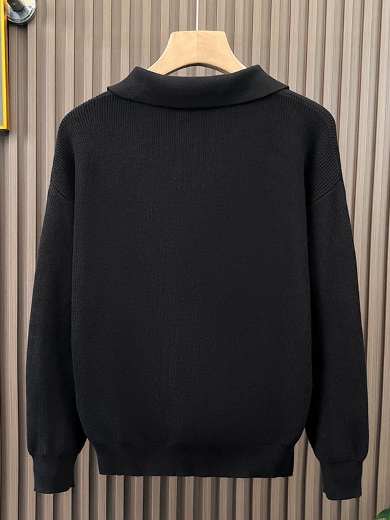 Men's Plus Size Classic Collar Knitted Sweater