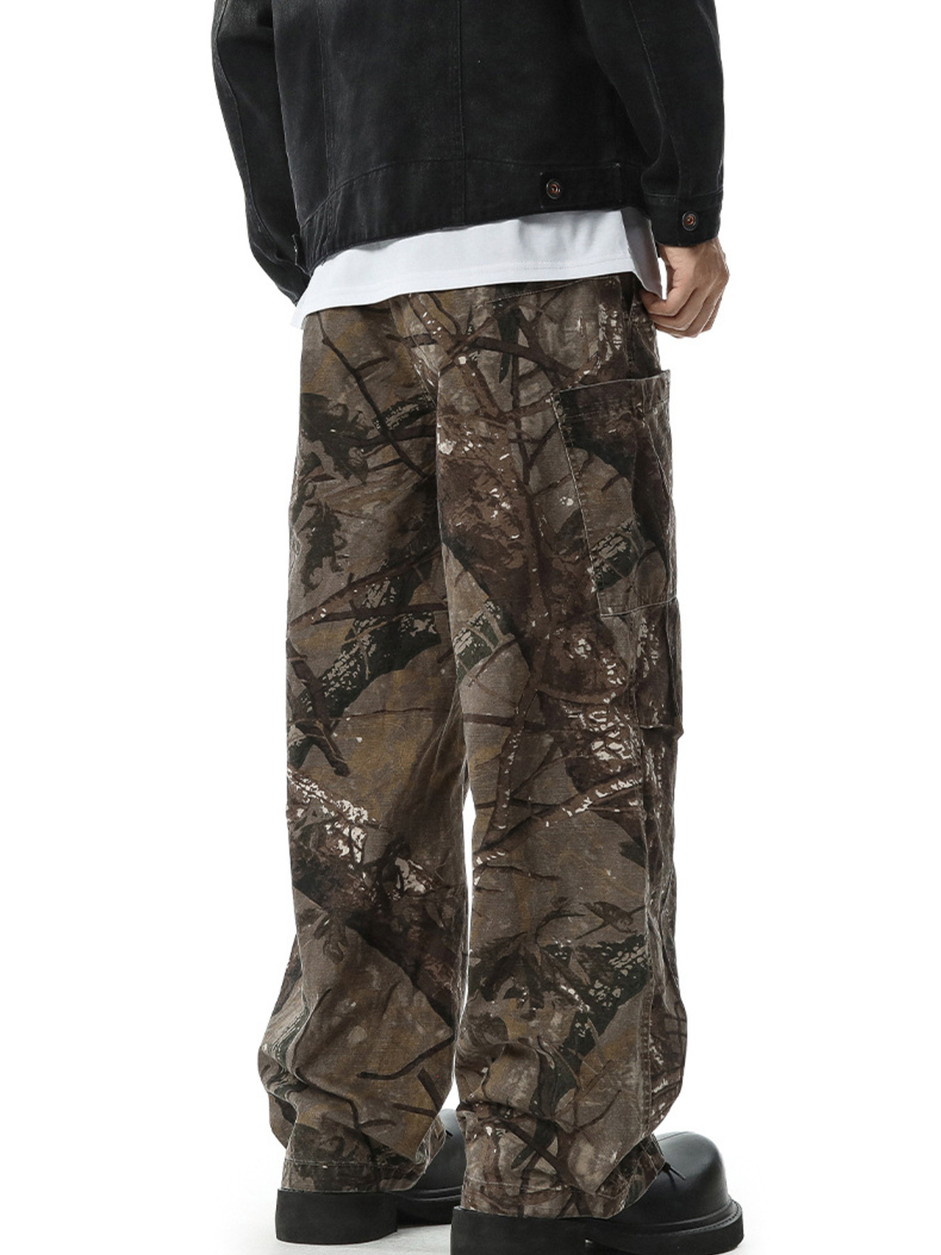 Men's Full Size Relaxed Fit Camo Pants Plus Size