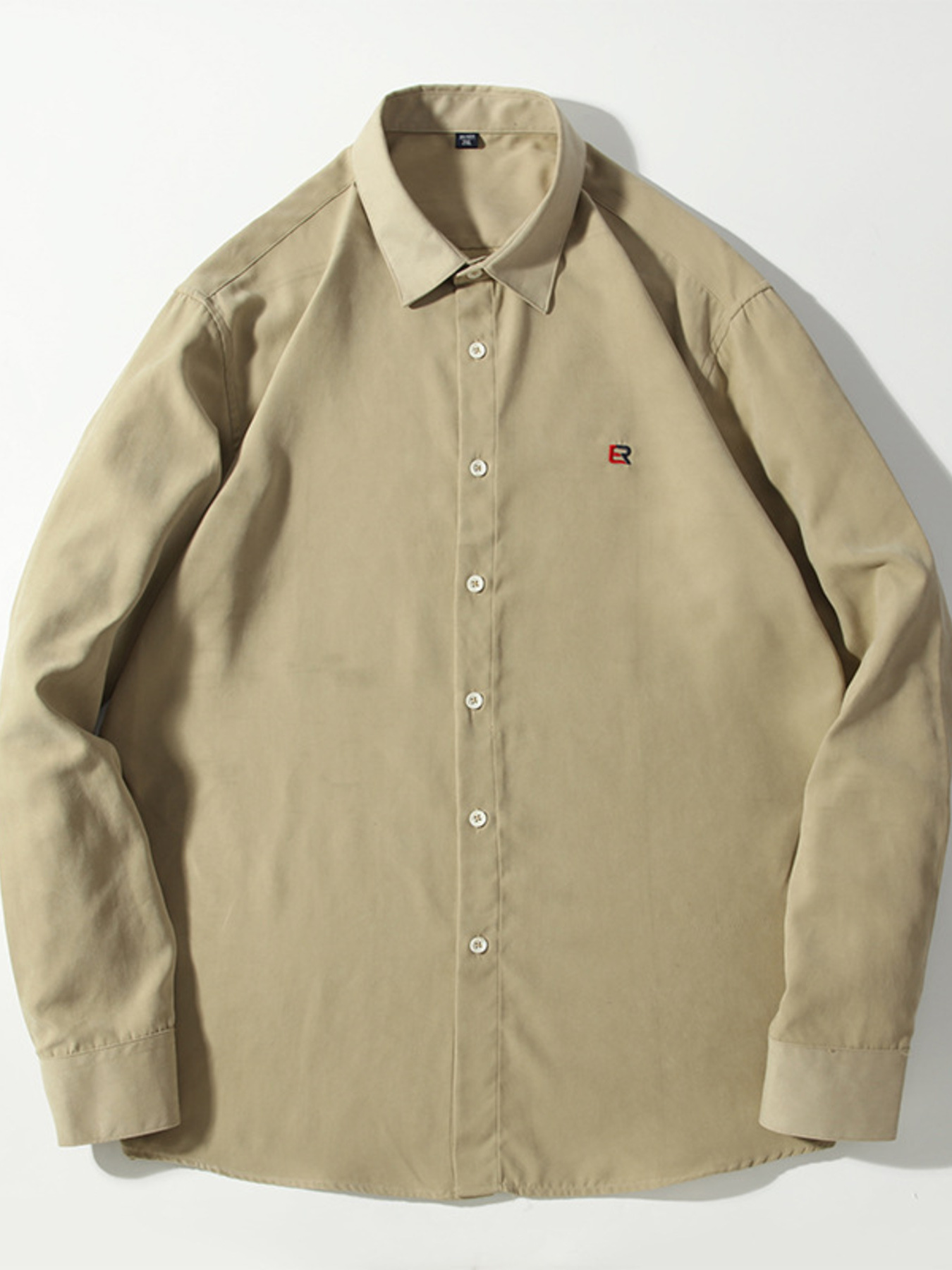 Men's Full Size Casual Button Up Long Sleeve Shirt Plus Size