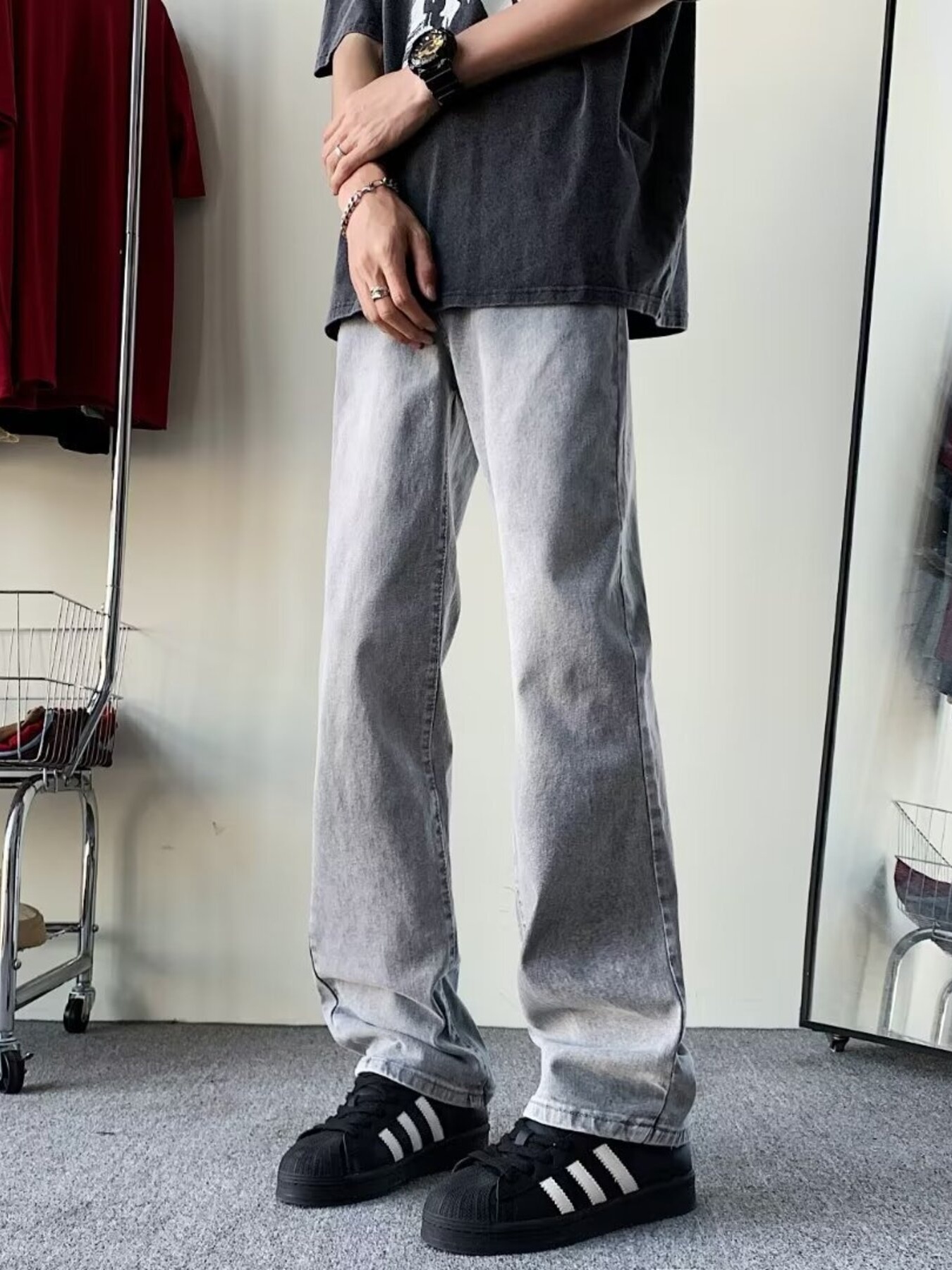 Men's Full Size Loose Fit Jeans Plus Size