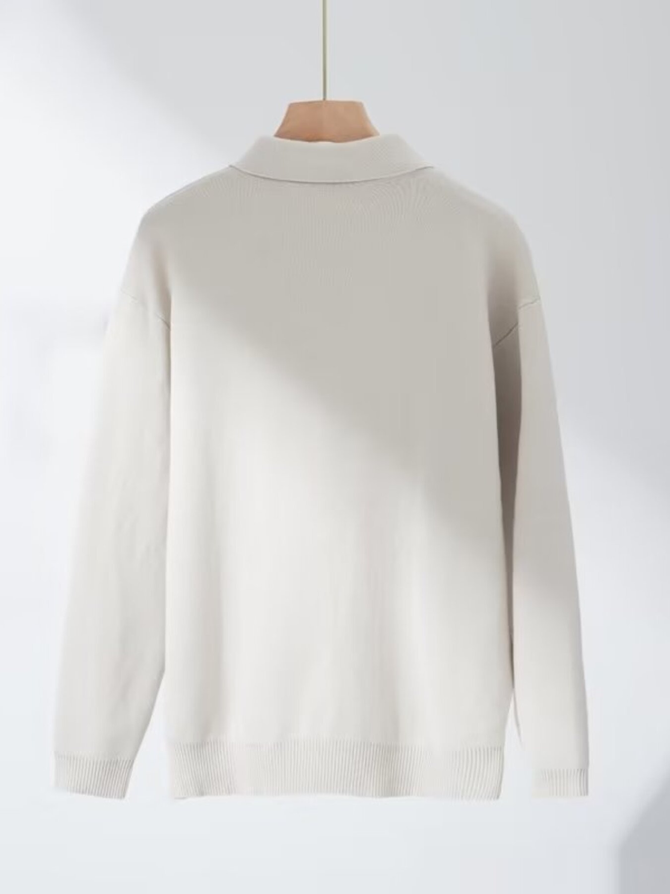 Men's Plus Size Half-Zip Collar Knitted Pullover