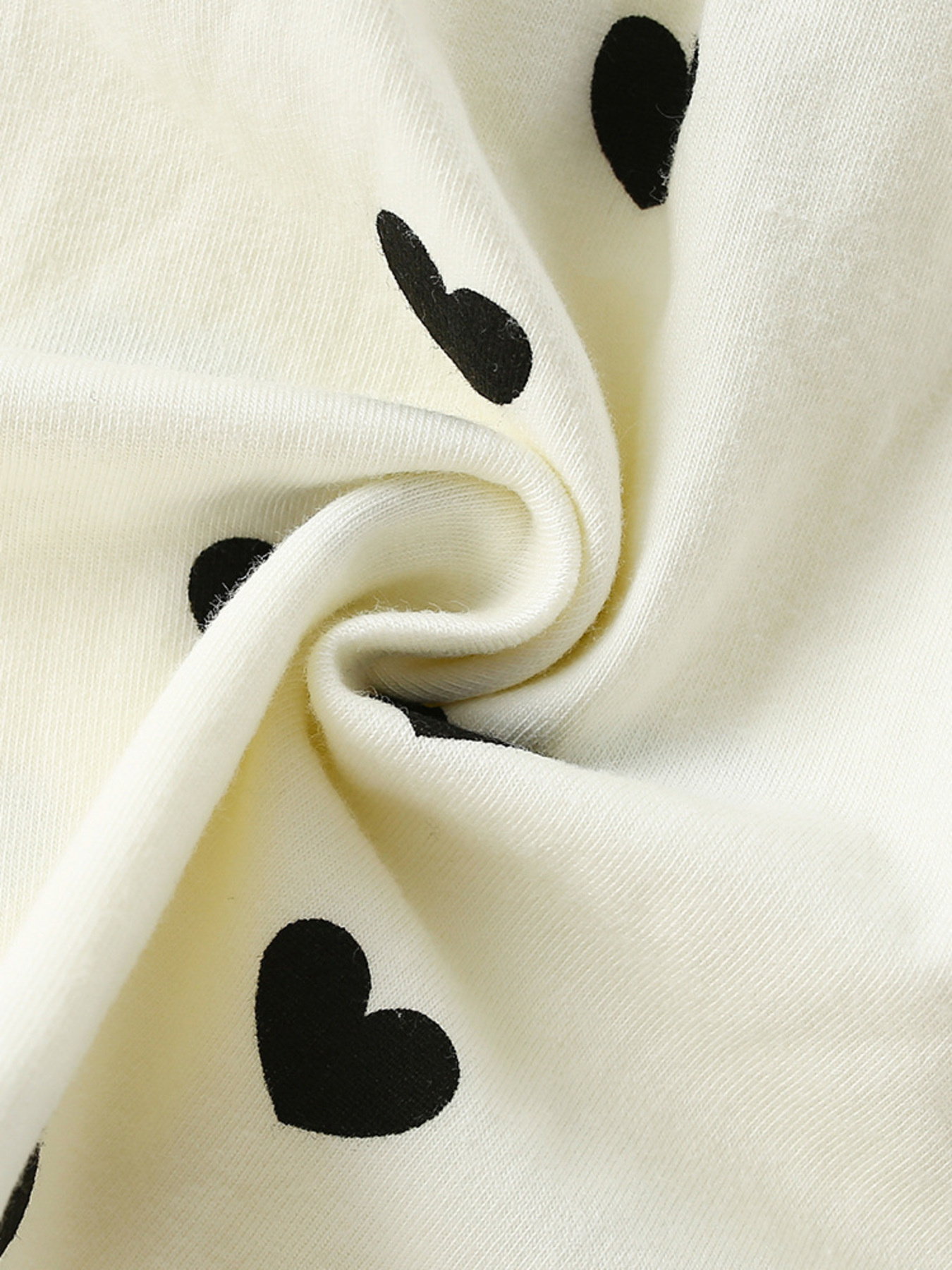 Children's Heart Print Ruffle Sleeve Dress 5