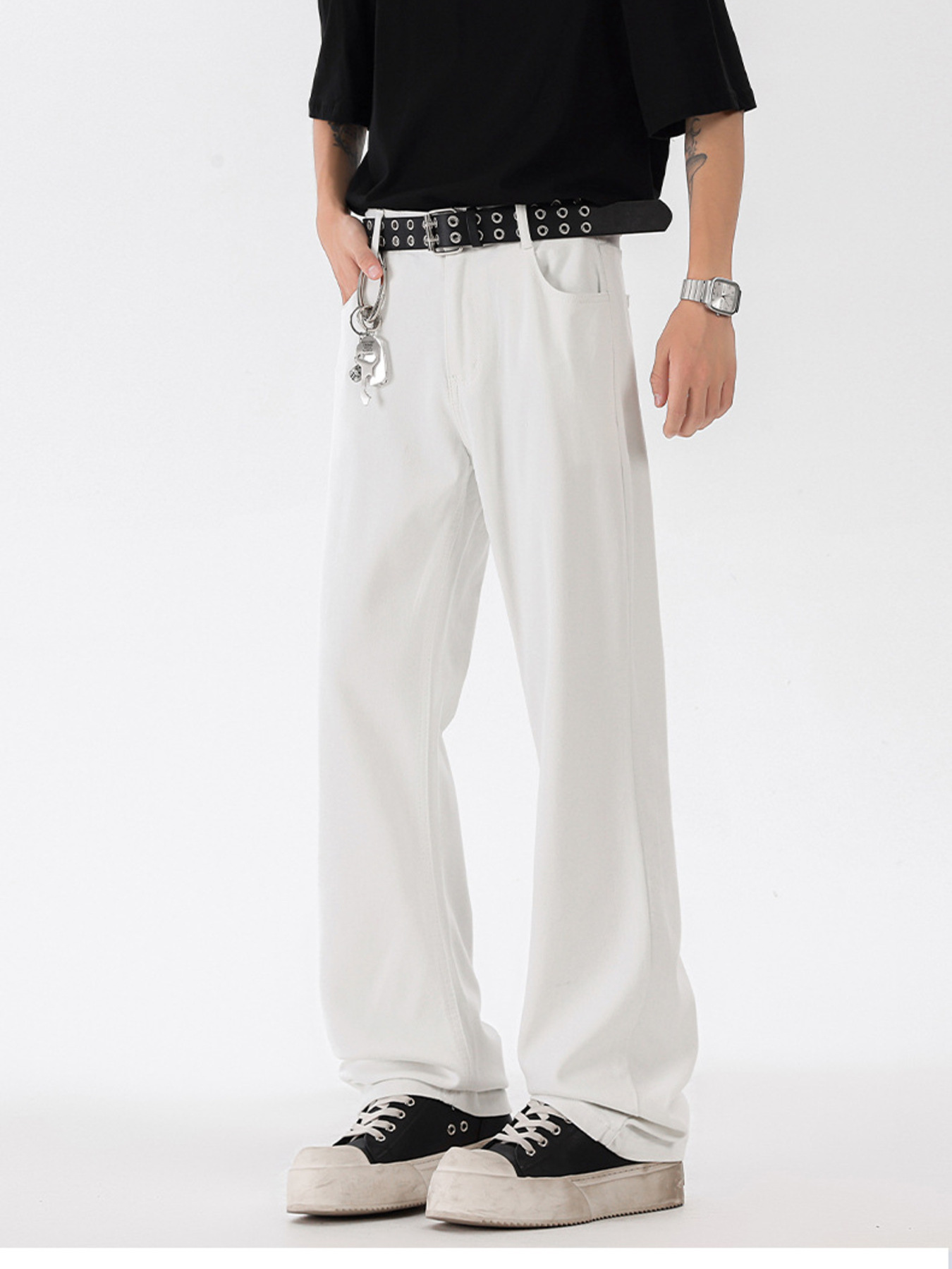 Men's Plus Size Wide Leg Jeans