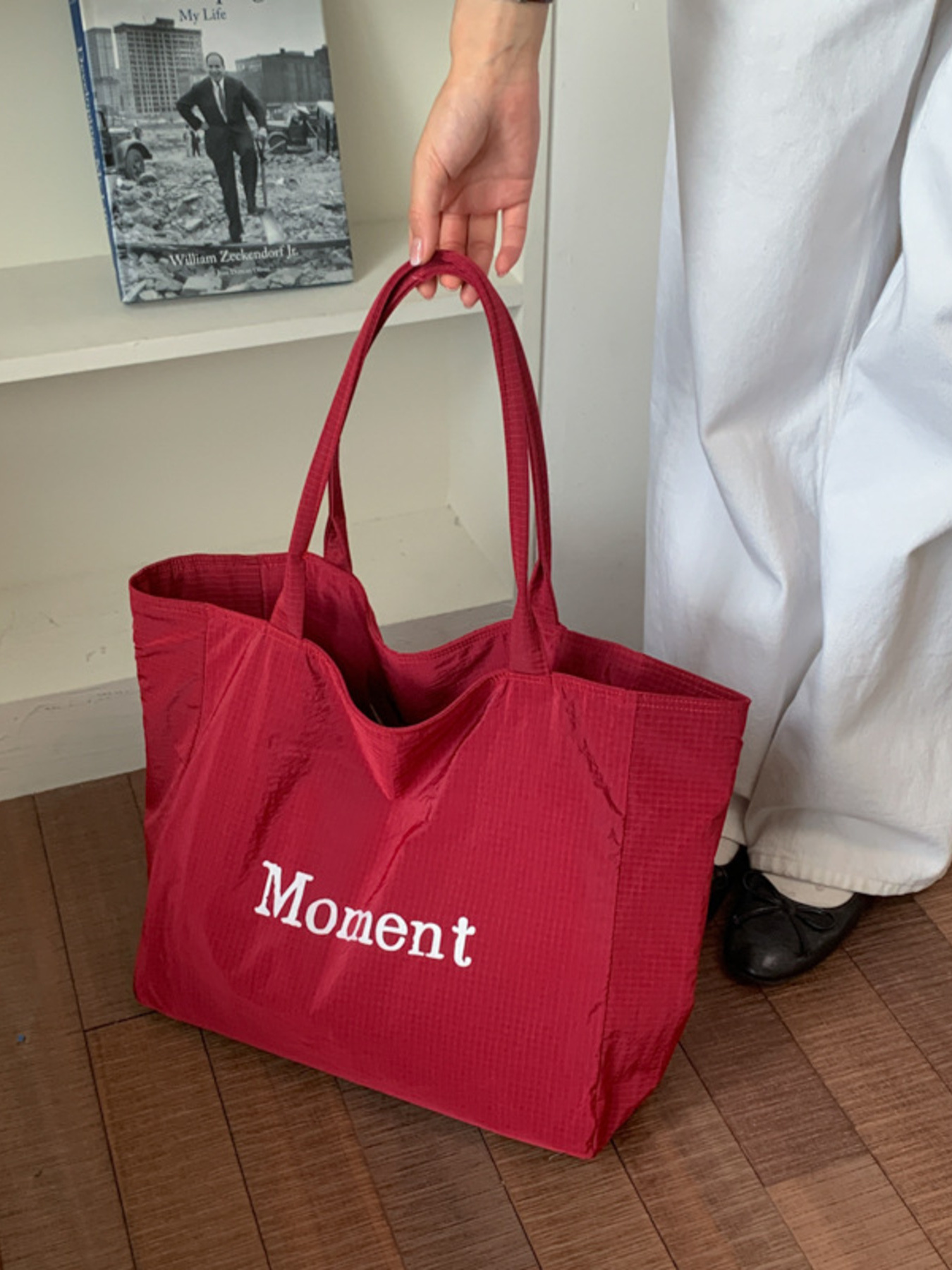 Letter Canvas Tote Bag