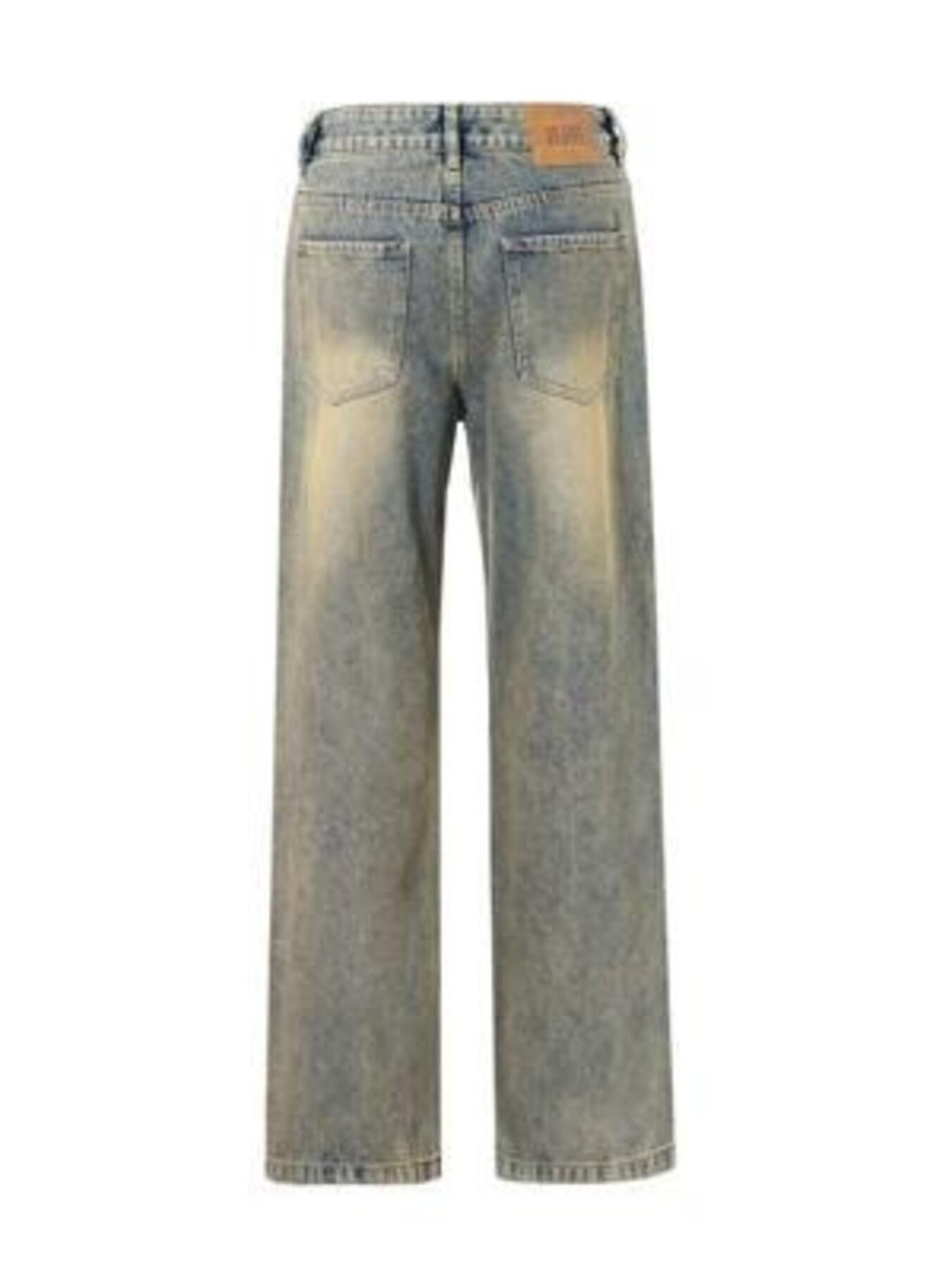 Men's Vintage Wash Straight Leg Jeans