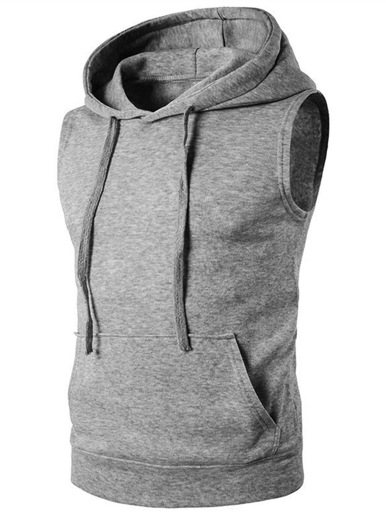 Men's Drawstring Hooded Tank