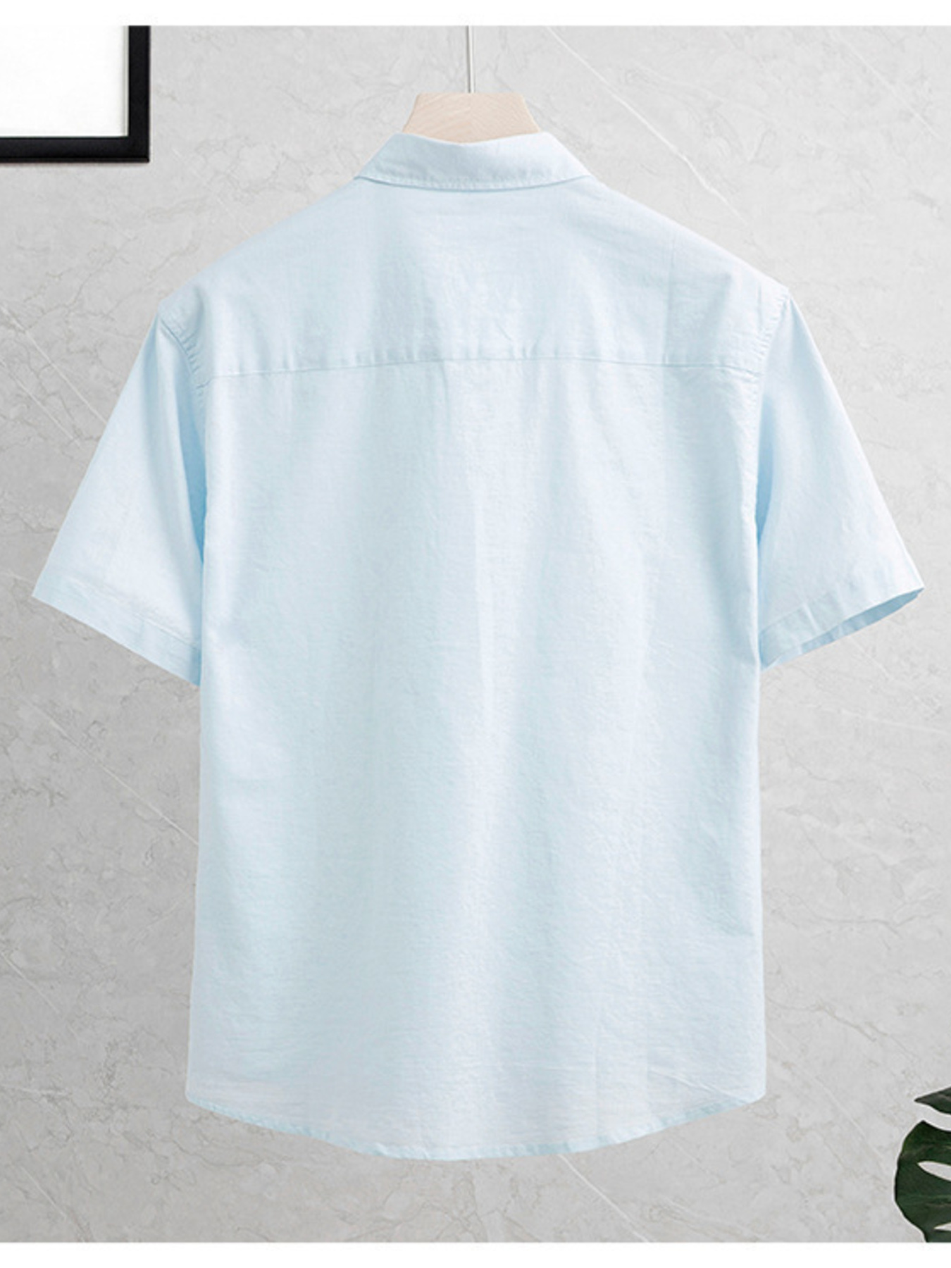 Men's Plus Size Button Up Short Sleeve Shirt