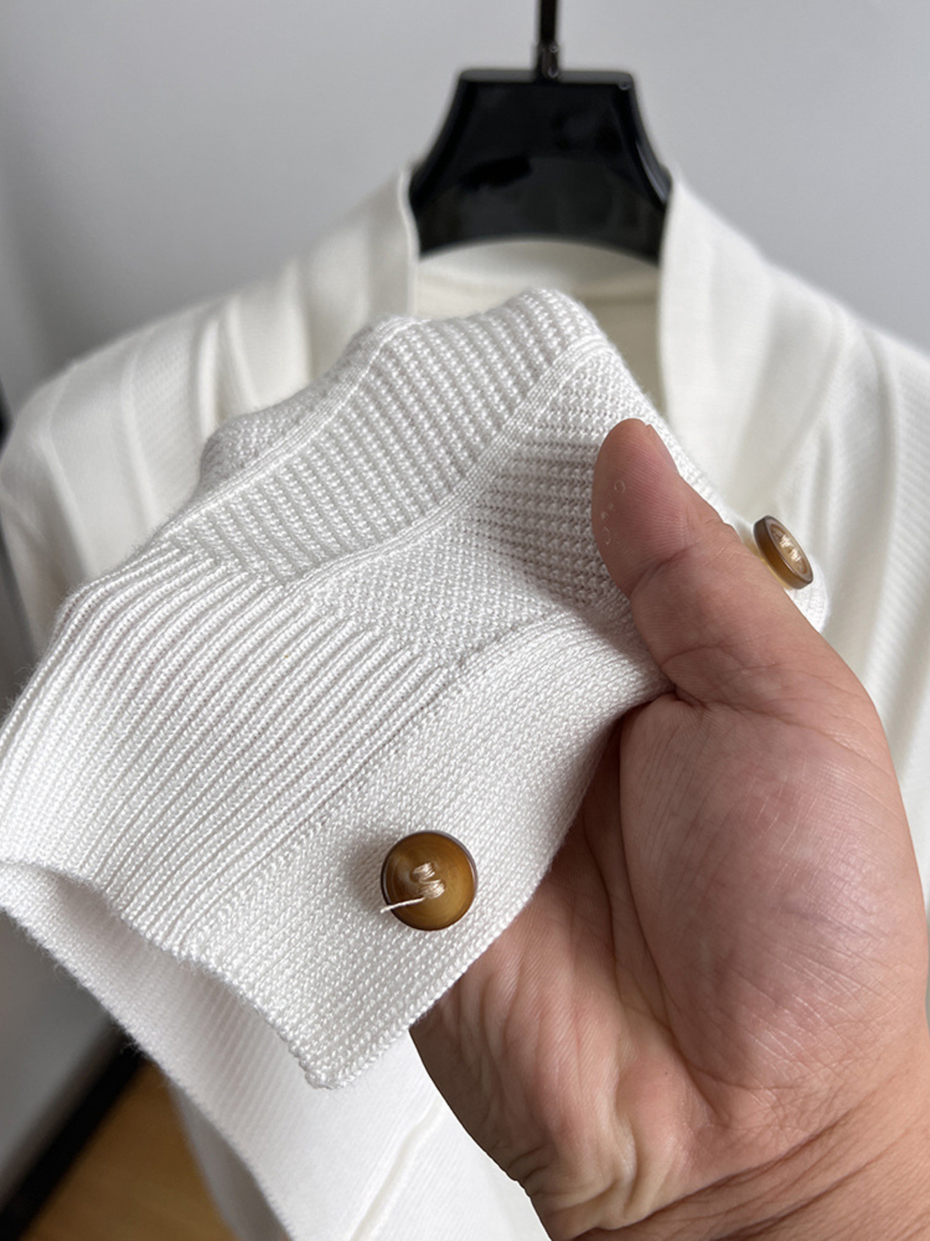 Men's Plus Size Button Down Knit Cardigan