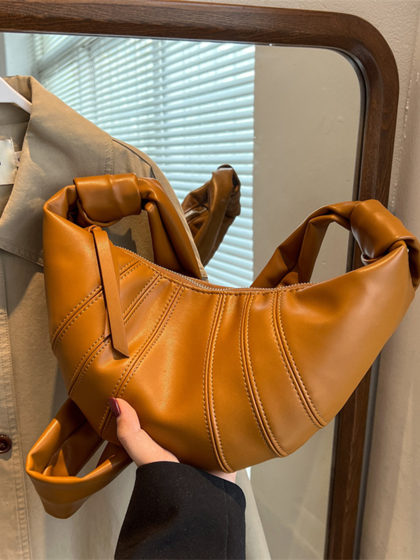 Stylish Crescent Hobo Crossbody Bag