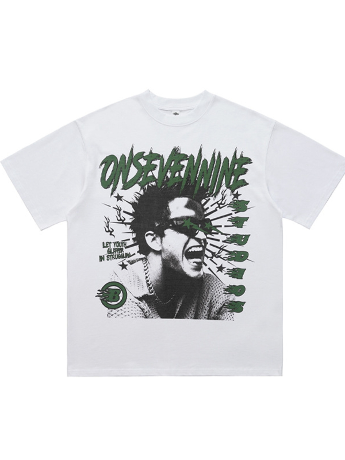 Men's Graphic Round Neck Oversized T-Shirt