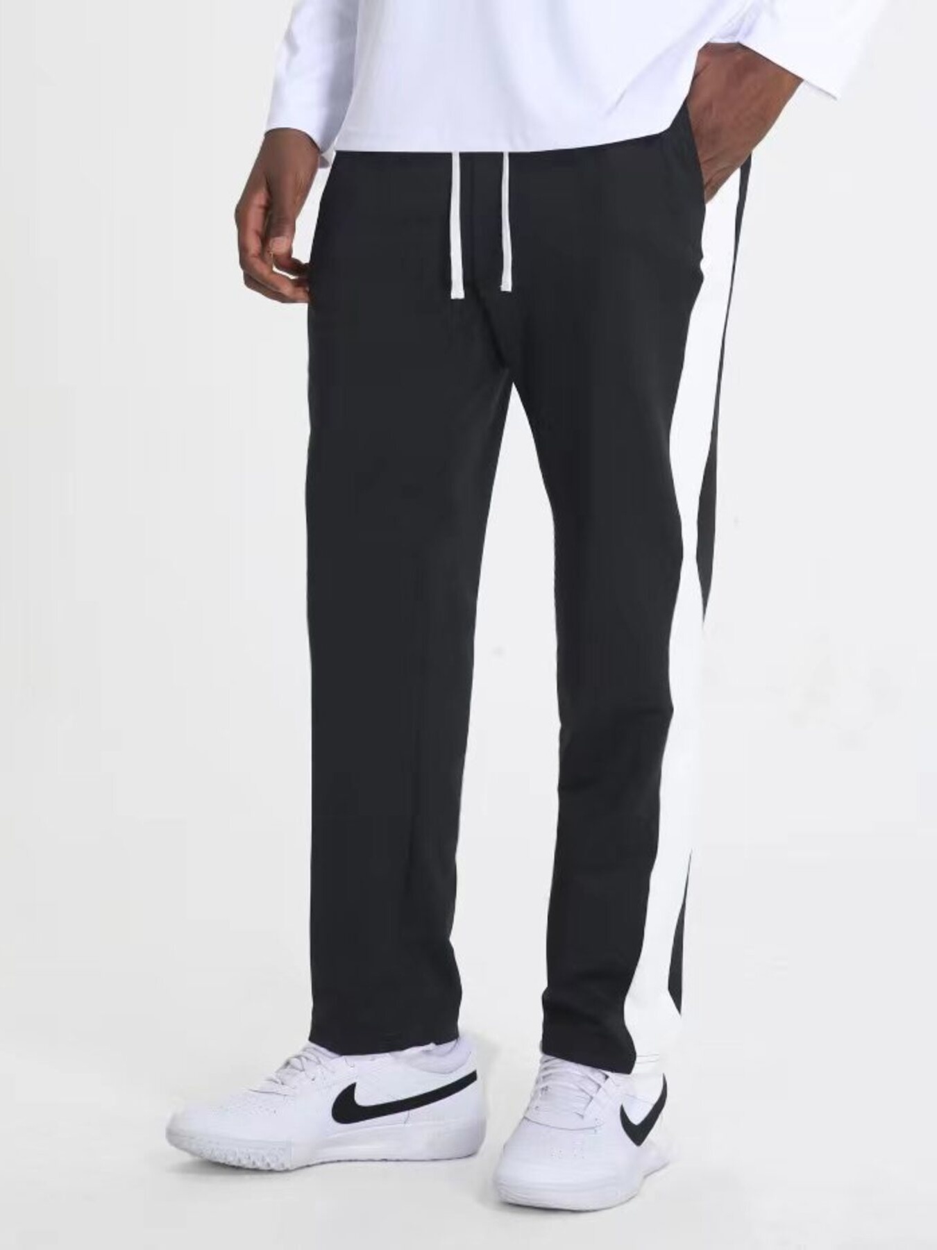 Men's Drawstring Contrast Active Pants