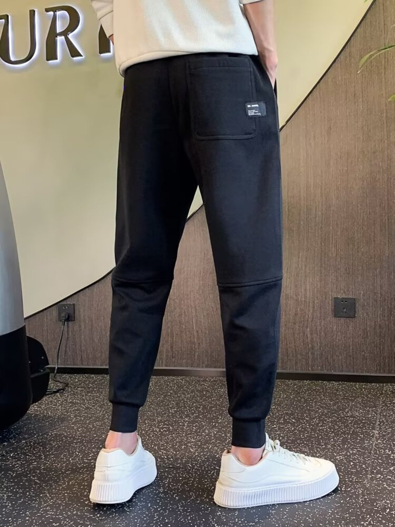 Men's Plus Size Drawstring Joggers with Pockets